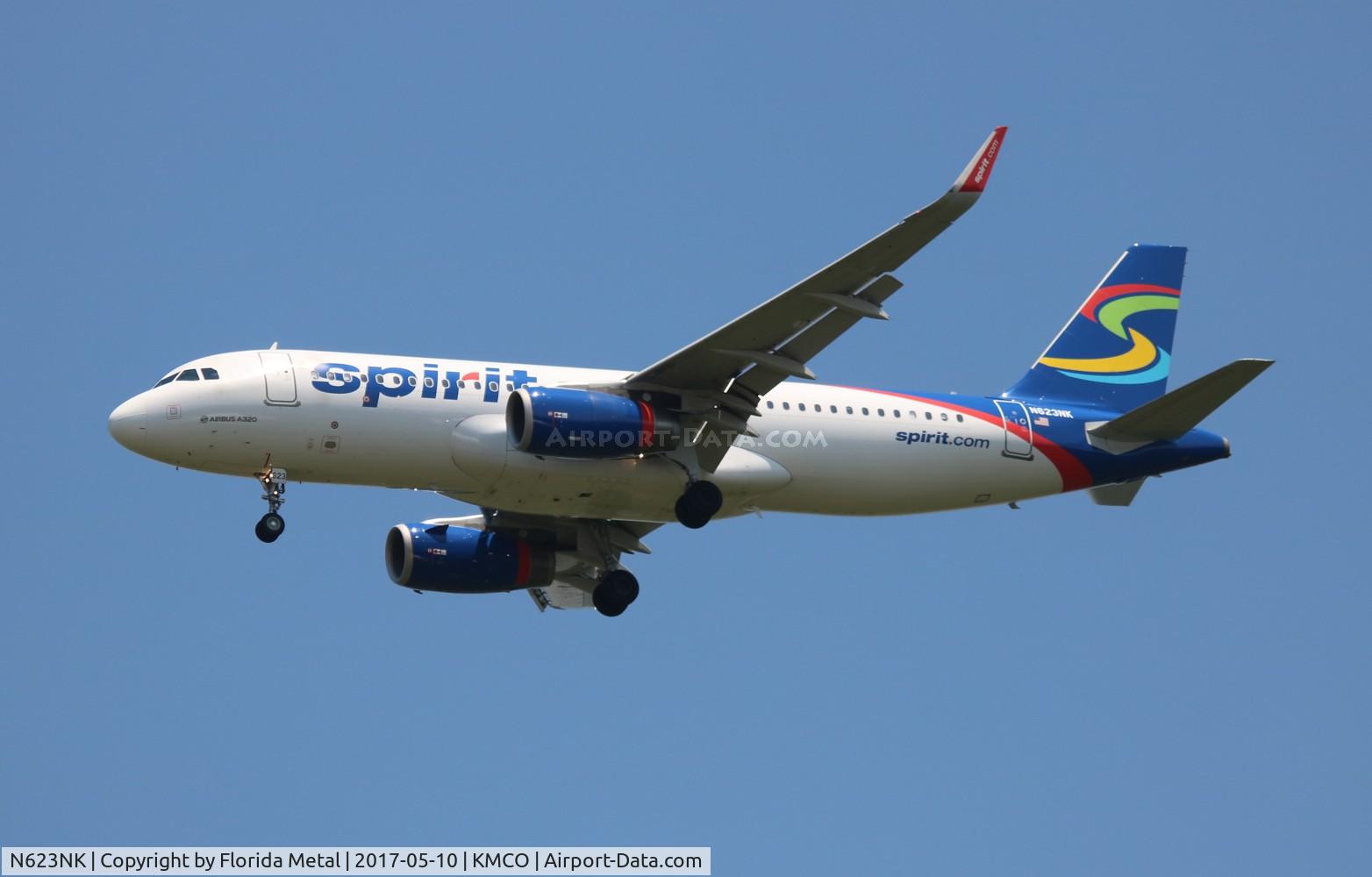 N623NK, 2013 Airbus A320-232 C/N 5861, MCO 2017