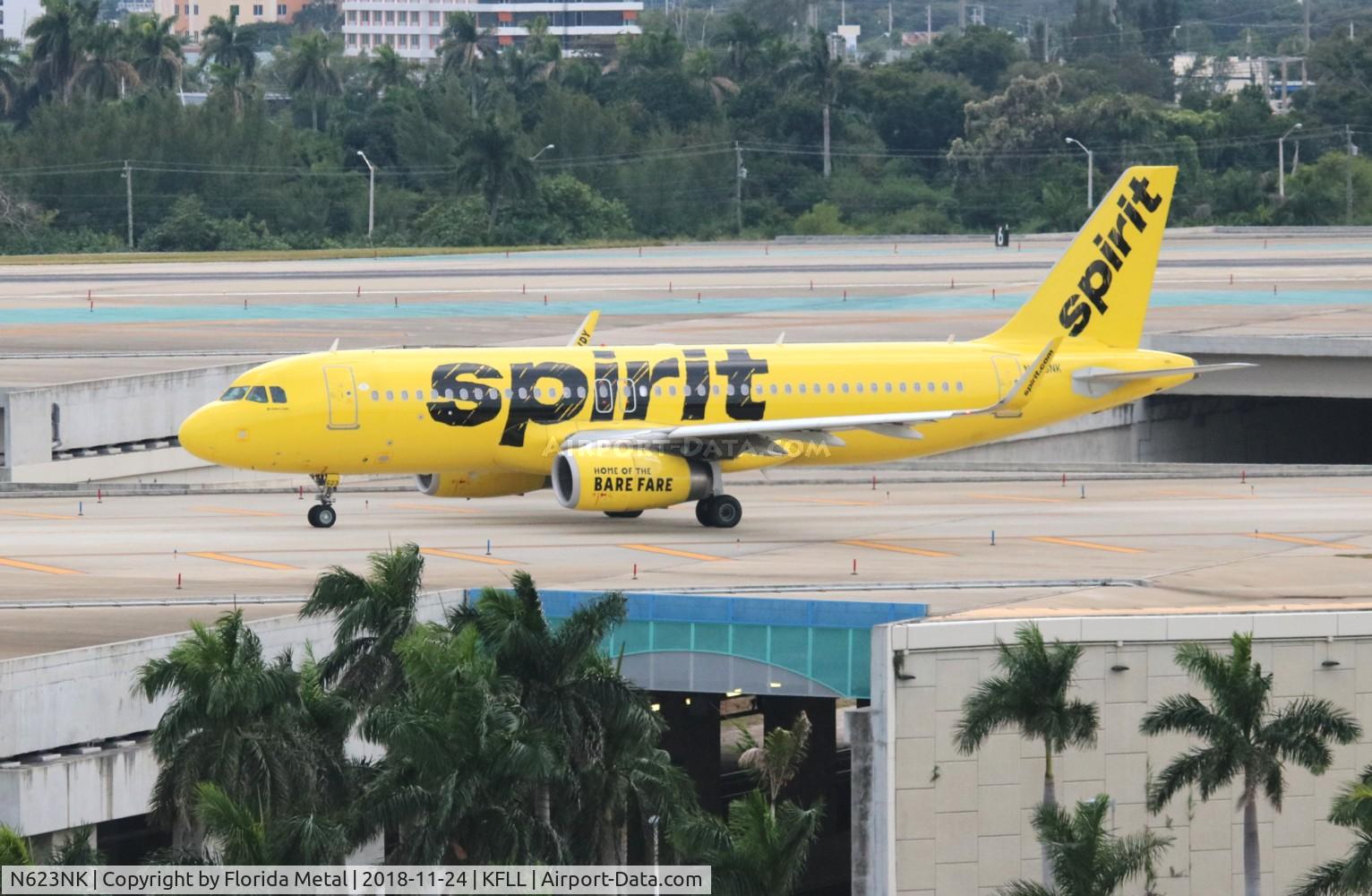 N623NK, 2013 Airbus A320-232 C/N 5861, FLL 2018