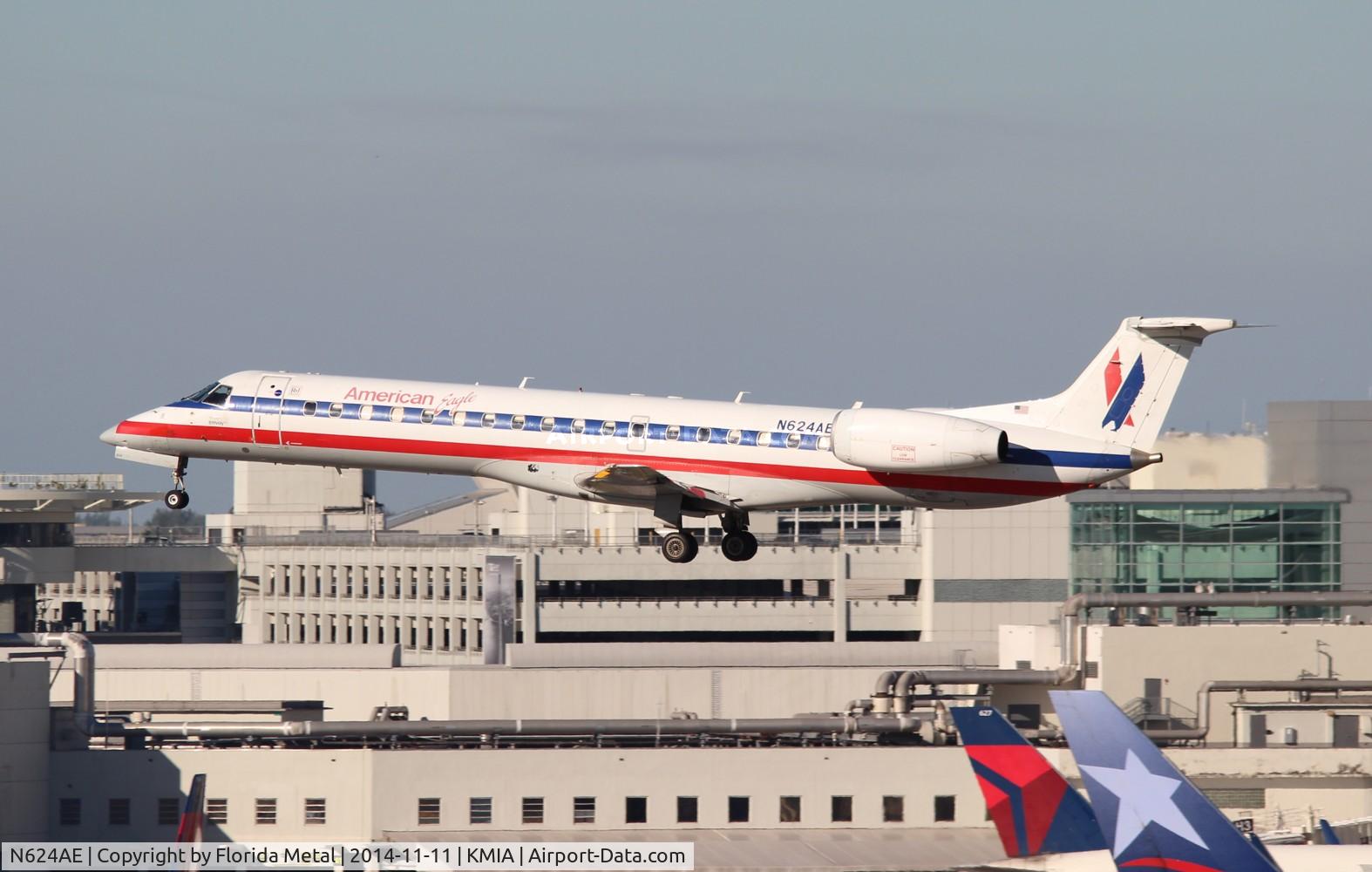 N624AE, 1999 Embraer ERJ-145LR (EMB-145LR) C/N 145111, MIA 2014