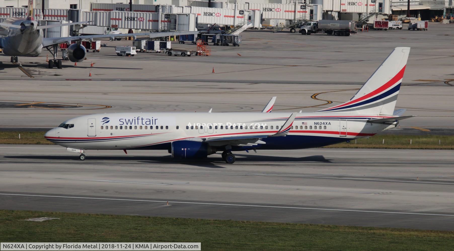 N624XA, 2001 Boeing 737-86J C/N 32624, MIA 2018
