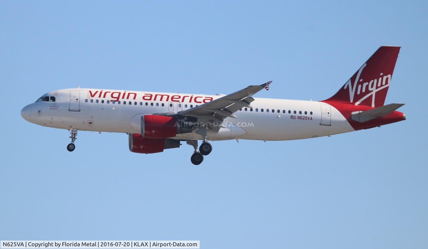 N625VA, 2006 Airbus A320-214 C/N 2800, LAX 2016
