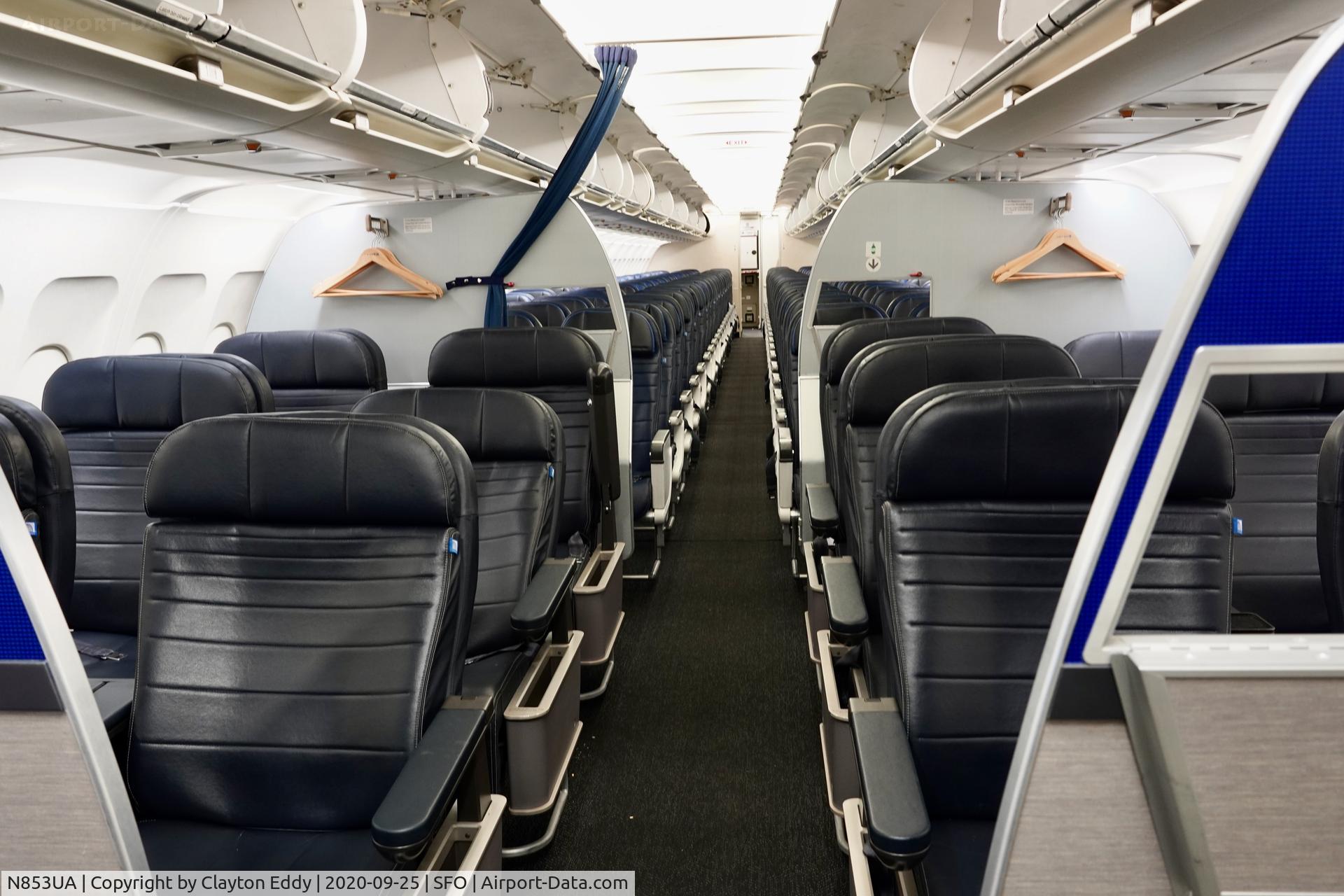 N853UA, 2002 Airbus A319-131 C/N 1688, SFO 2020.