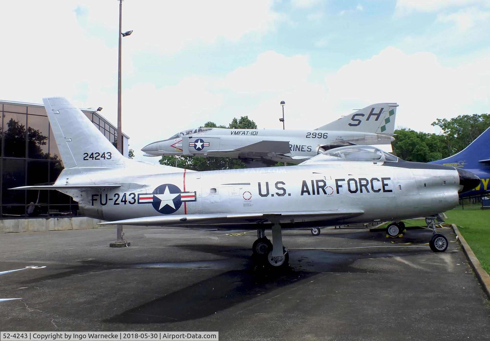 52-4243, 1952 North American F-86L Sabre C/N 190-646, North American F-86L Sabre at the Southern Museum of Flight, Birmingham AL