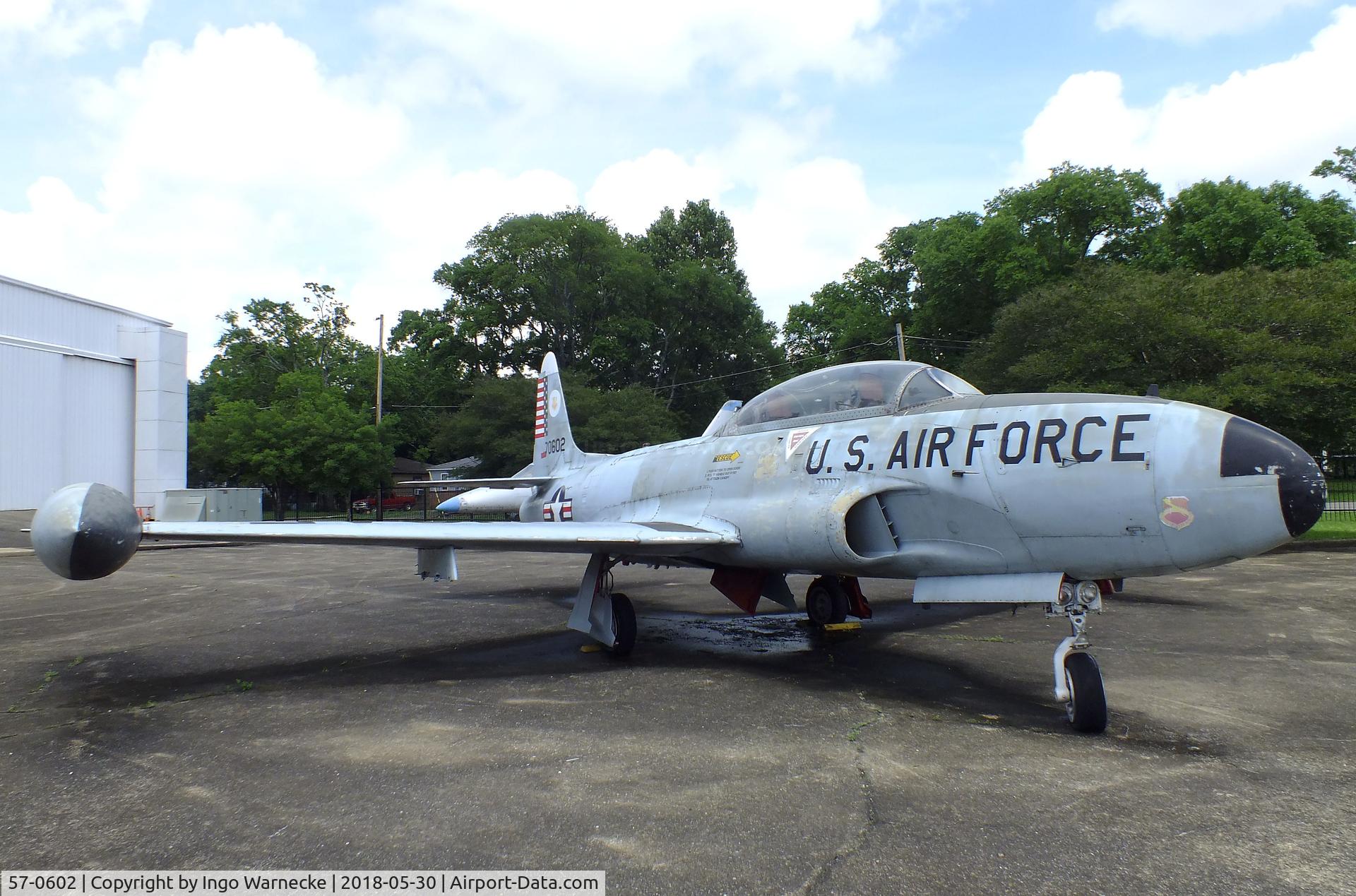57-0602, 1957 Lockheed T-33A Shooting Star C/N 580-1251, Lockheed T-33A at the Southern Museum of Flight, Birmingham AL
