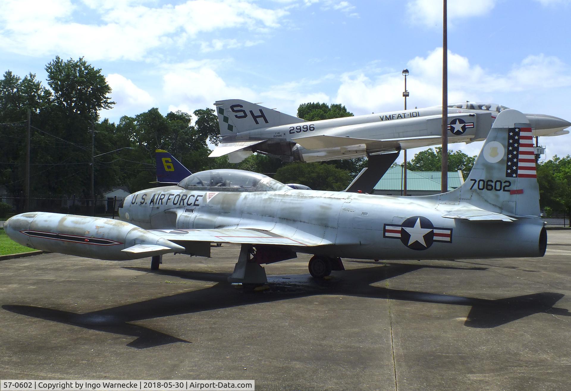 57-0602, 1957 Lockheed T-33A Shooting Star C/N 580-1251, Lockheed T-33A at the Southern Museum of Flight, Birmingham AL