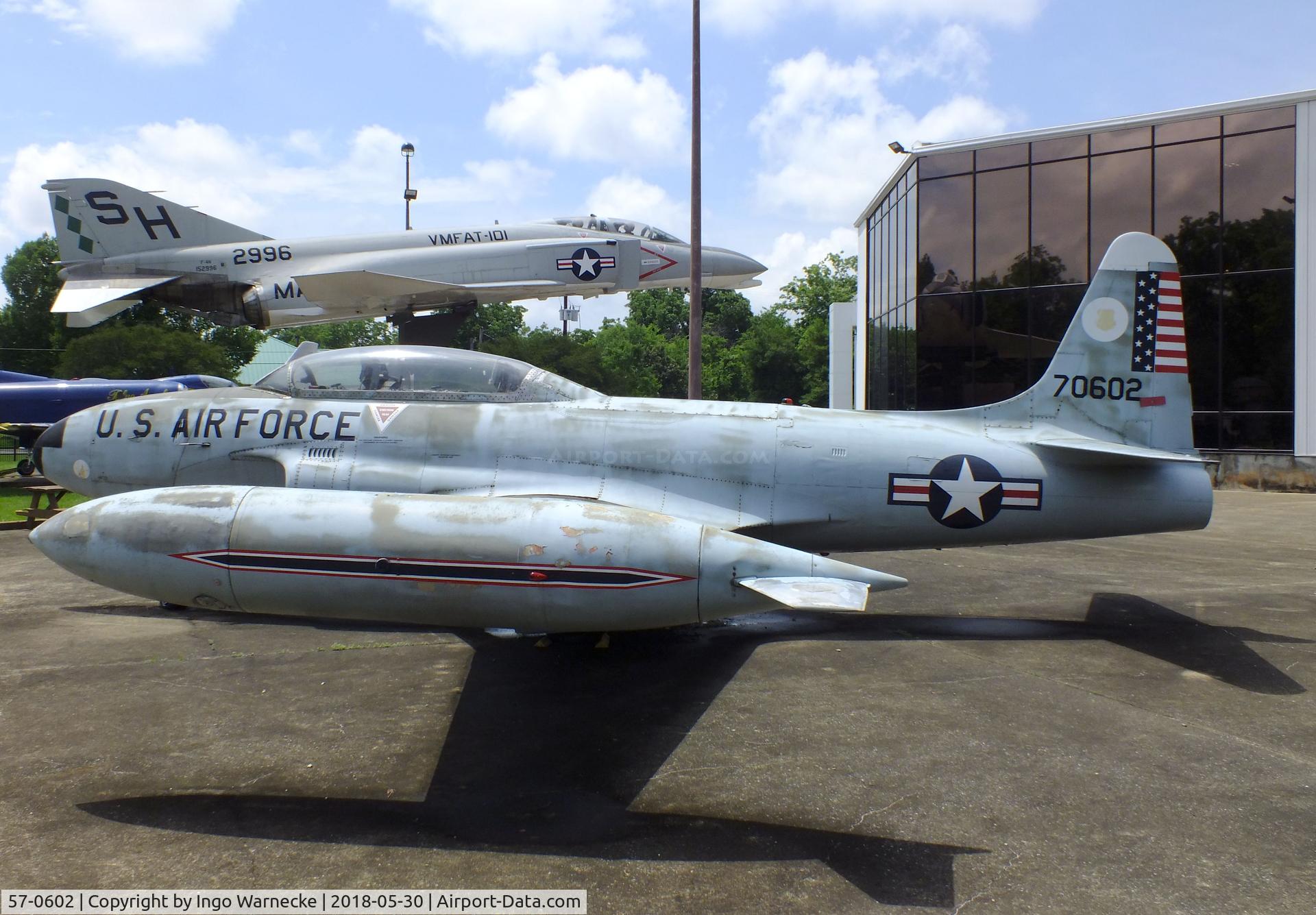 57-0602, 1957 Lockheed T-33A Shooting Star C/N 580-1251, Lockheed T-33A at the Southern Museum of Flight, Birmingham AL