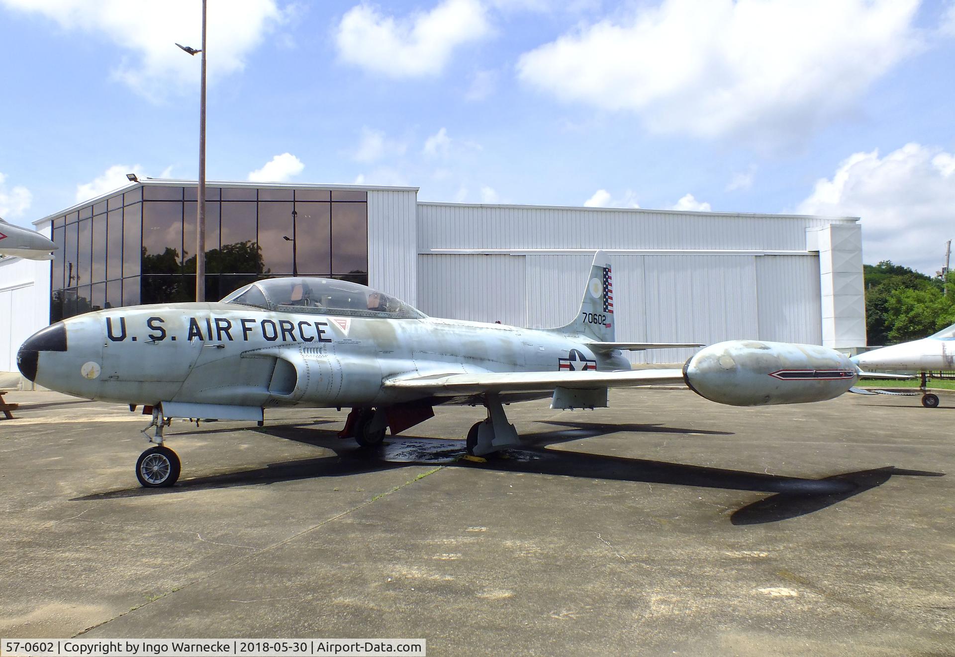 57-0602, 1957 Lockheed T-33A Shooting Star C/N 580-1251, Lockheed T-33A at the Southern Museum of Flight, Birmingham AL