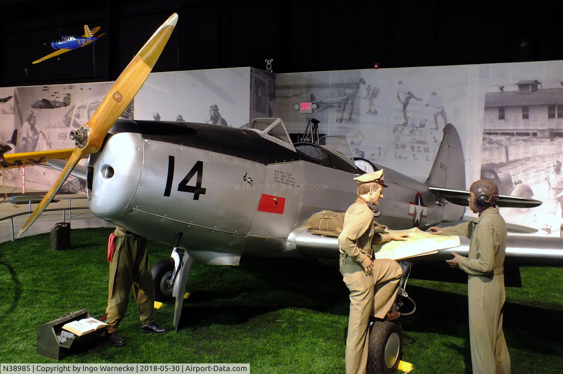 N38985, Fairchild M-62A C/N T42-1959, Fairchild PT-19A at the Southern Museum of Flight, Birmingham AL