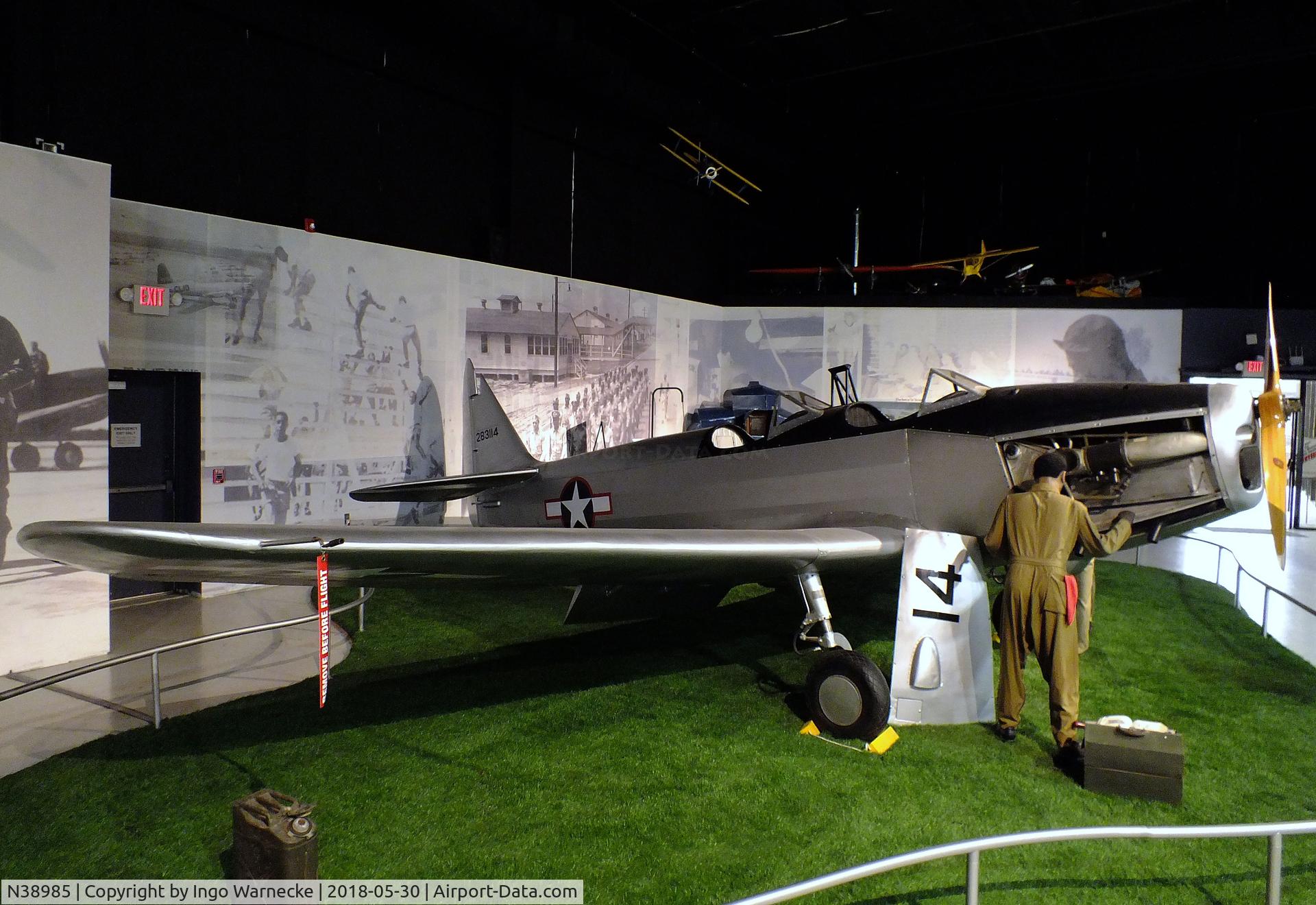 N38985, Fairchild M-62A C/N T42-1959, Fairchild PT-19A at the Southern Museum of Flight, Birmingham AL
