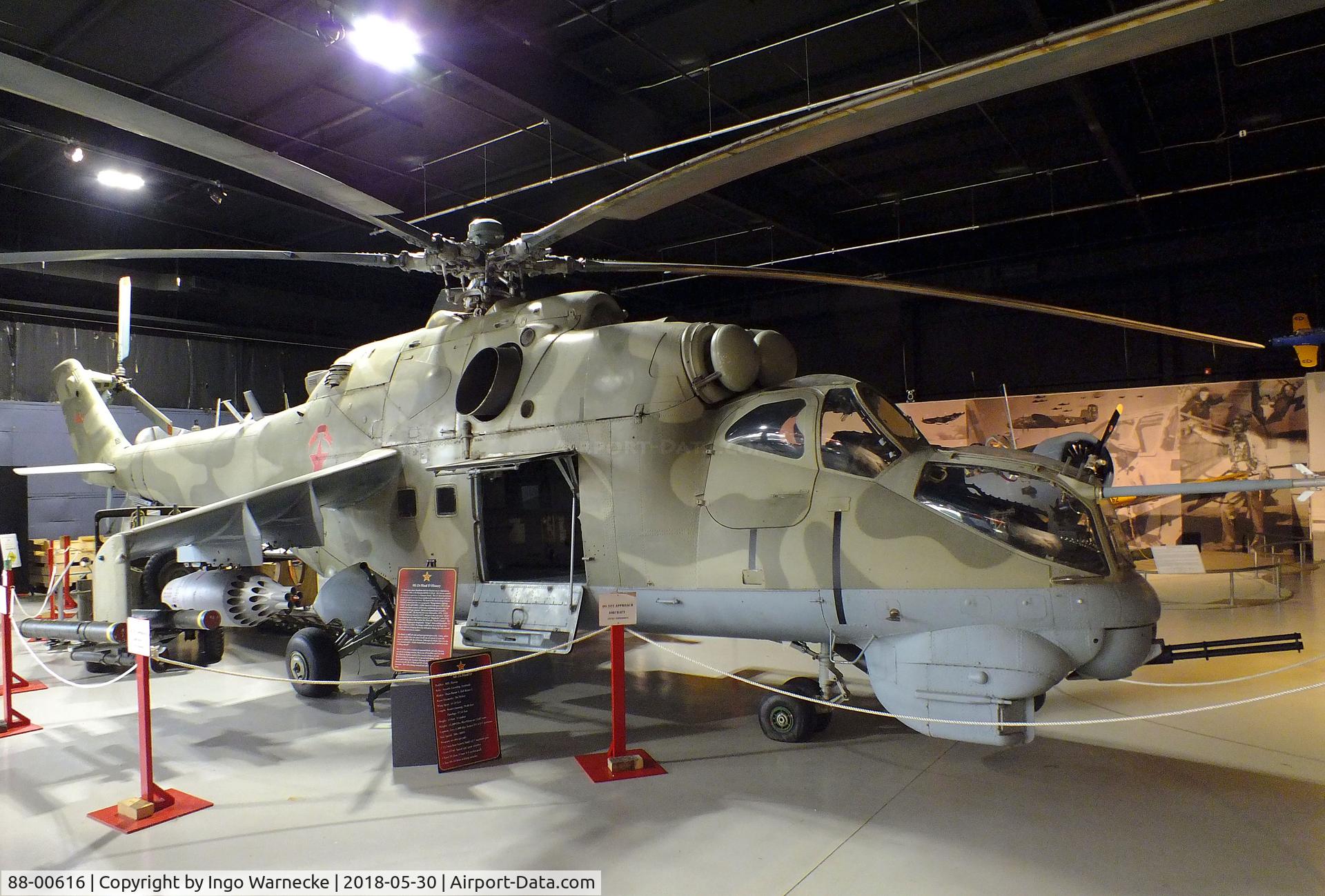 88-00616, Mil Mi-24D C/N 110166, Mil Mi-24D HIND-D (ex US-Army, ex Bundeswehr 96 30, ex NVA 494) at the Southern Museum of Flight, Birmingham AL