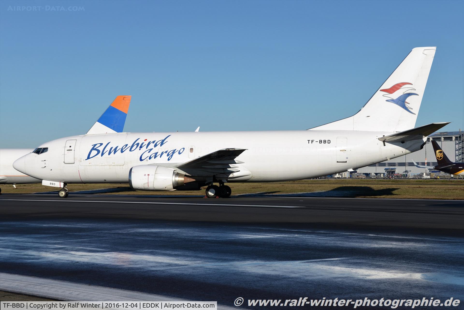 TF-BBD, 1989 Boeing 737-3Y0F C/N 24463, Boeing 737-3Y0F - BF BBD Bluebird Cargo - 24463 - TF-BBD - 04.12.2016 - CGN