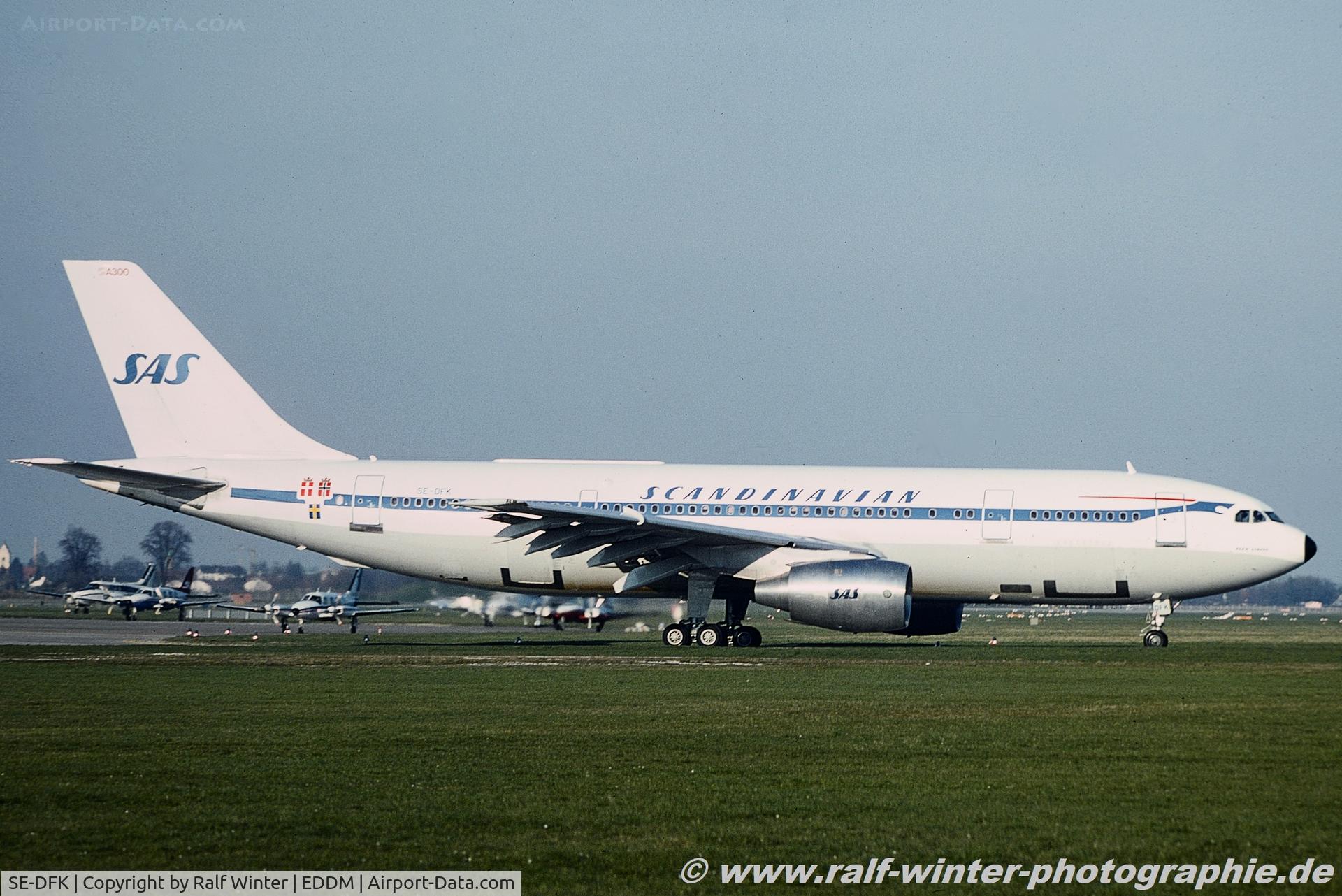 SE-DFK, 1979 Airbus A300B2-320 C/N 094, Airbus A300 B4-120 - SAS Scandinavian Airlines System 'Sven Wiking' - 094 - SE-DFK - 08.1980 - MUC
