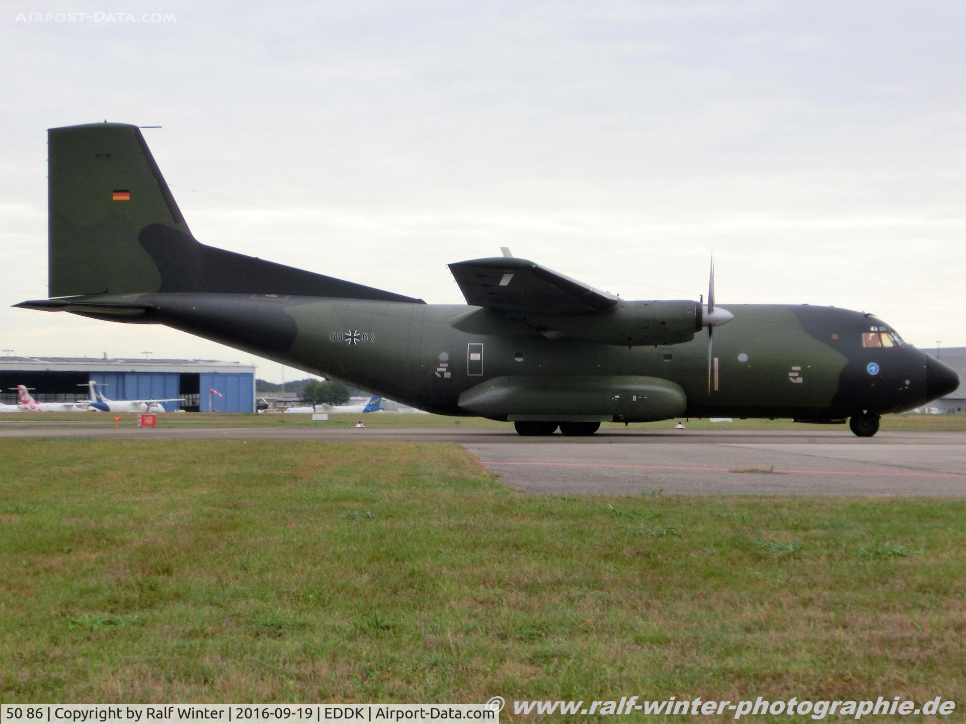 50 86, Transall C-160D C/N D123, Transall C-160D - GAF German Air Force - D123 - 50+86 - 19.09.2016 - CGN