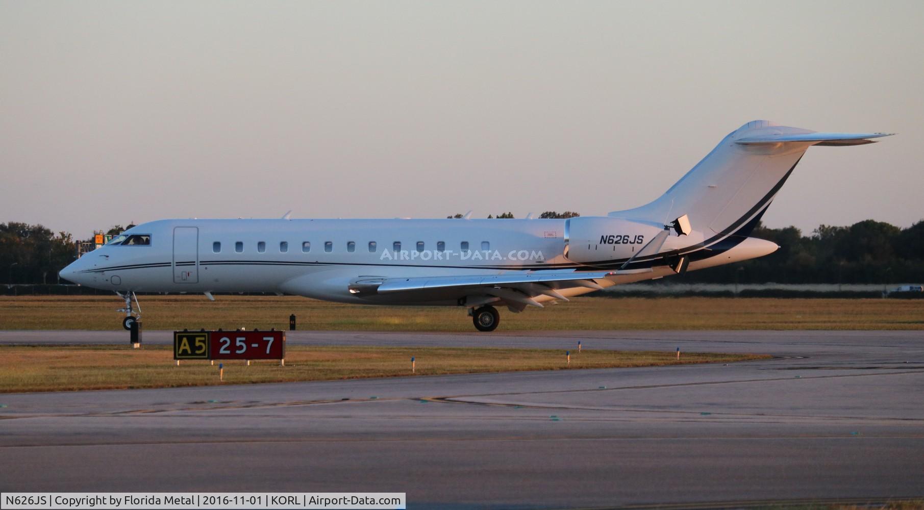 N626JS, 2013 Bombardier BD-700-1A10 Global 6000 C/N 9599, NBAA 2016