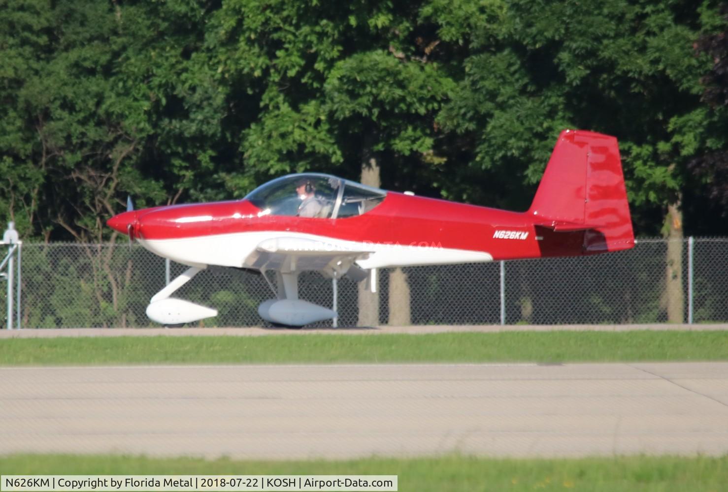 N626KM, 2017 Van's RV-14A C/N 140093, OSH 2018