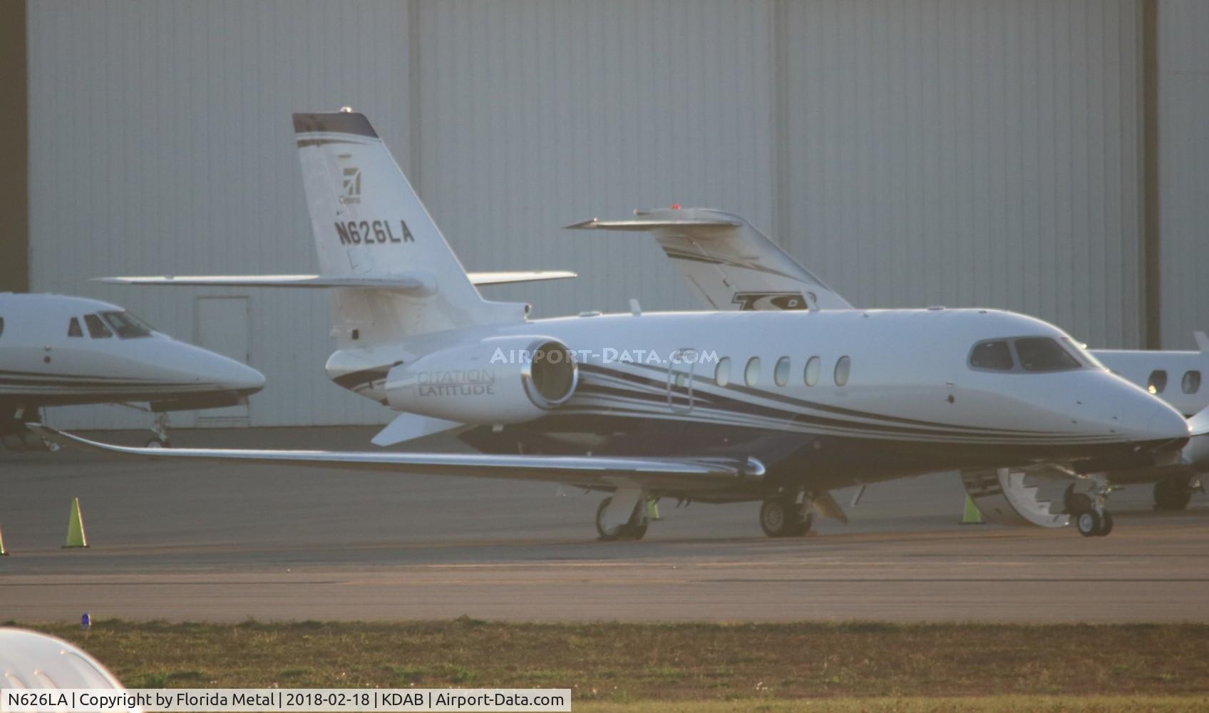 N626LA, 2016 Cessna 680A Citation Latitude C/N 680A-0026, DAB 2018