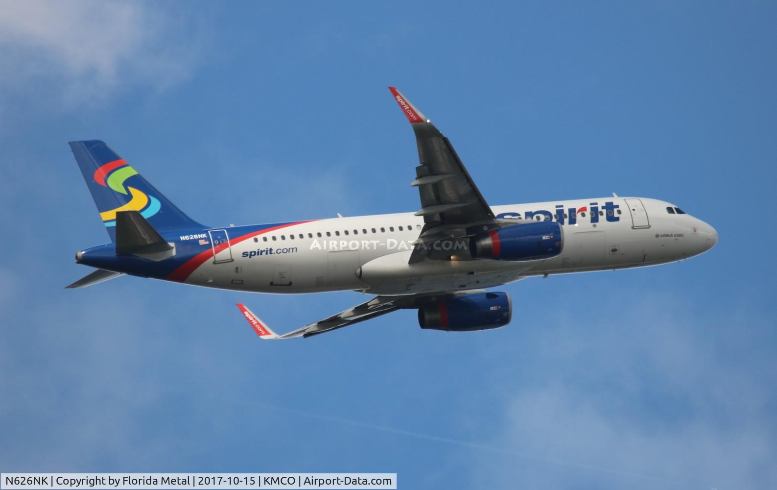 N626NK, 2014 Airbus A320-232 C/N 5999, MCO 2017