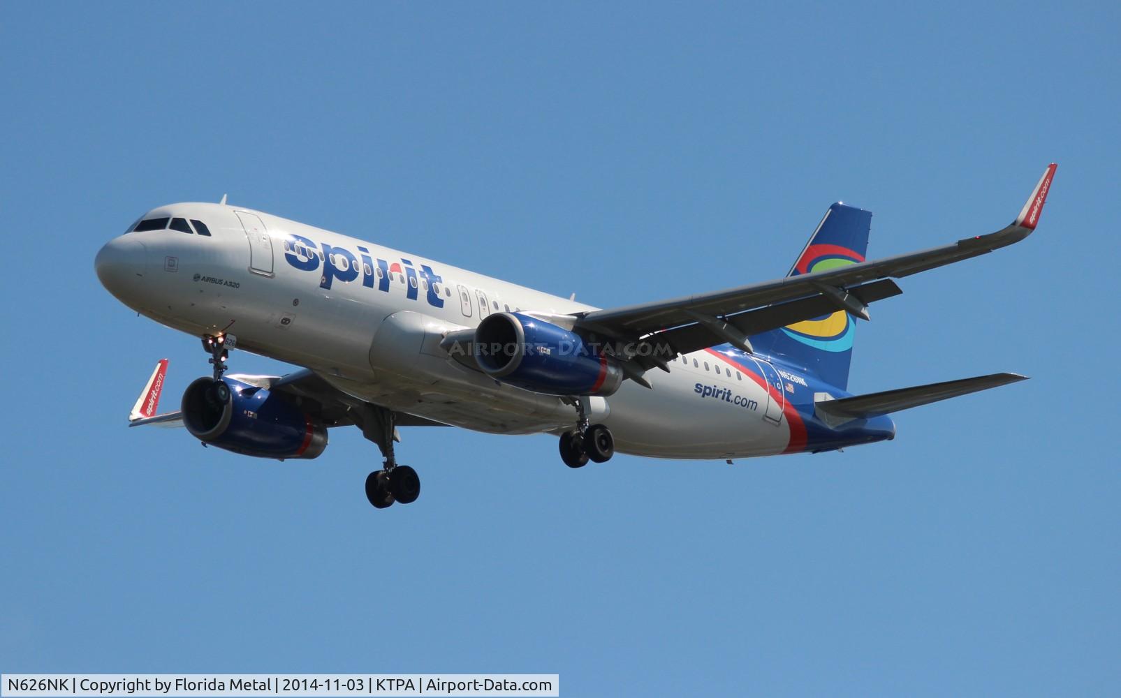 N626NK, 2014 Airbus A320-232 C/N 5999, TPA 2014