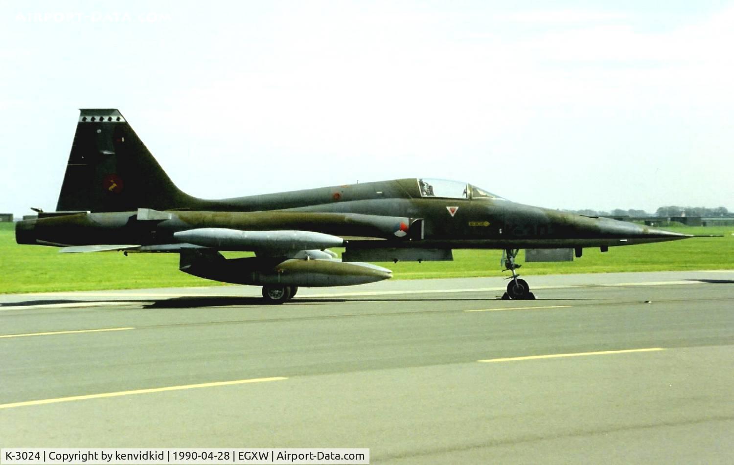 K-3024, 1970 Canadair NF-5A Freedom Fighter C/N 3024, At the Waddington 1990 photocall.