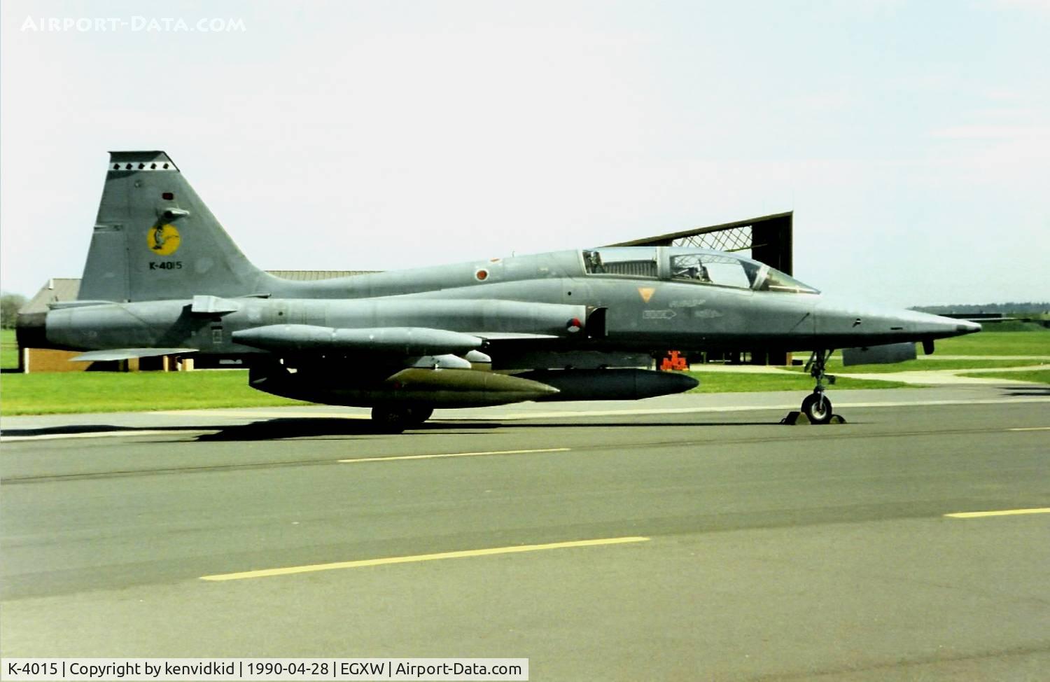 K-4015, 1971 Canadair NF-5B Freedom Fighter C/N 4015, At the Waddington 1990 photocall.