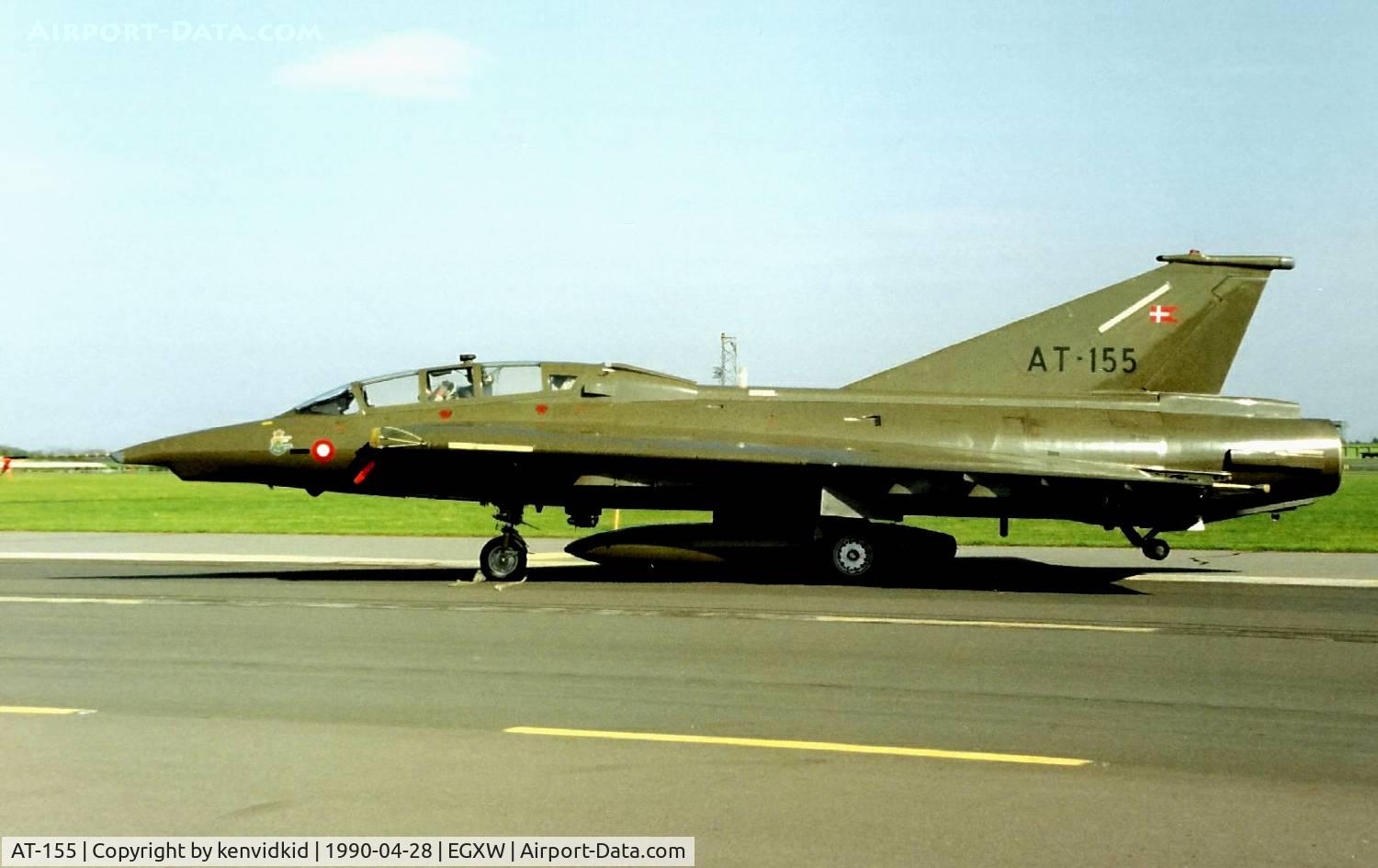 AT-155, 1972 Saab TF-35 Draken C/N 35-1155, At the Waddington 1990 photocall.