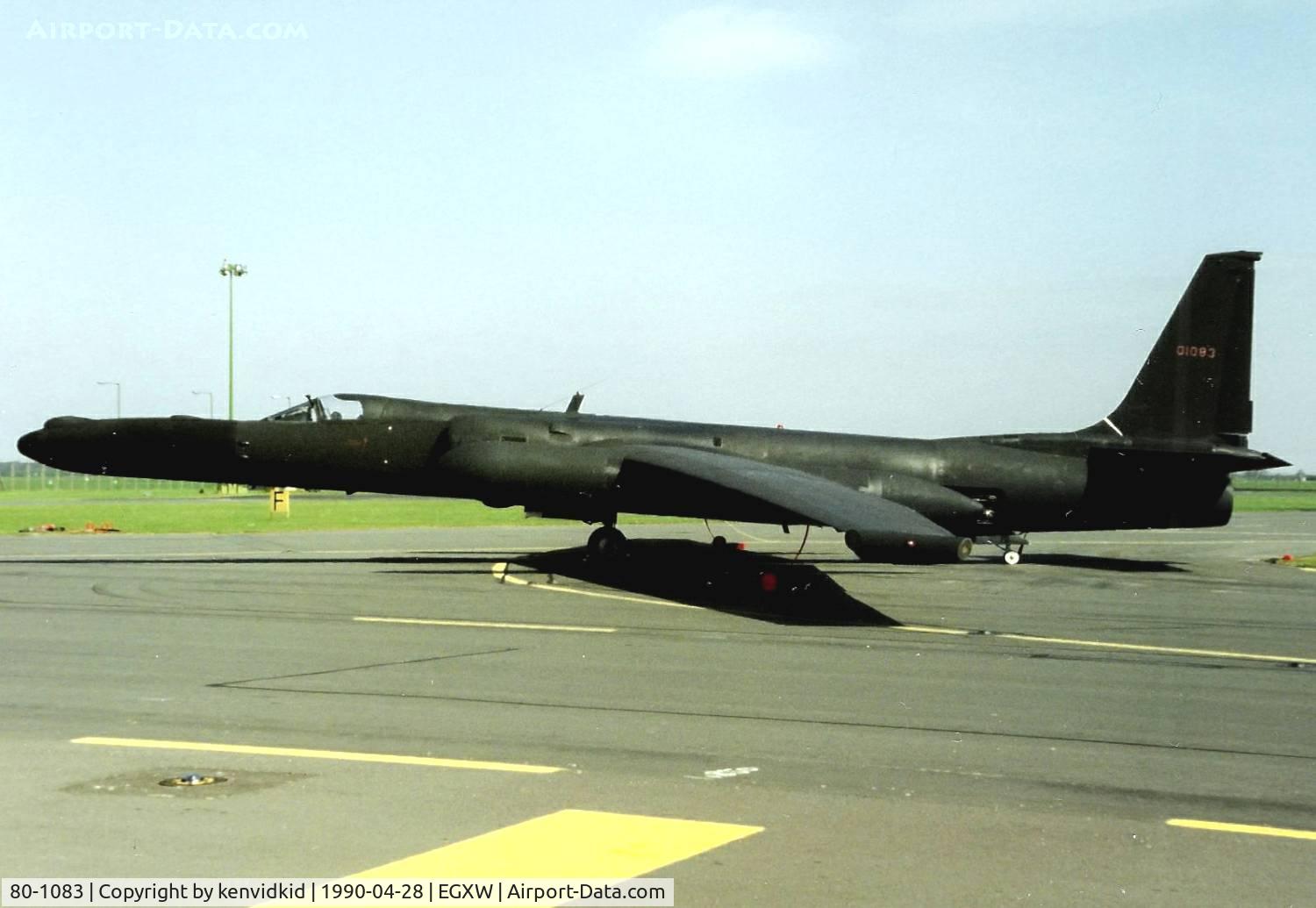 80-1083, 1980 Lockheed U-2S (TR-1A) C/N 083, At the Waddington 1990 photocall.