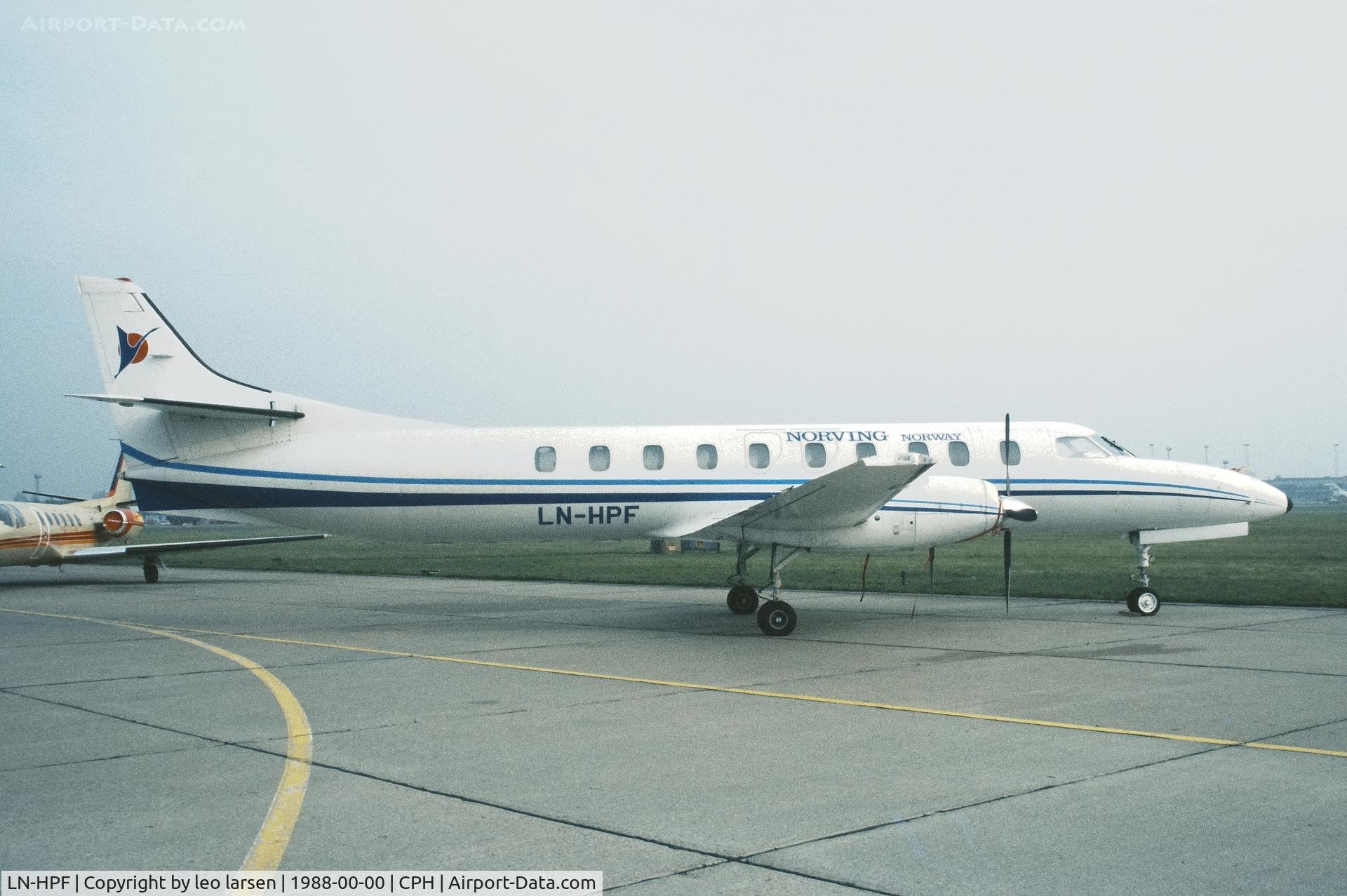 LN-HPF, 1982 Fairchild SA-227AC Metro III C/N AC-499, Copenhagen 1988