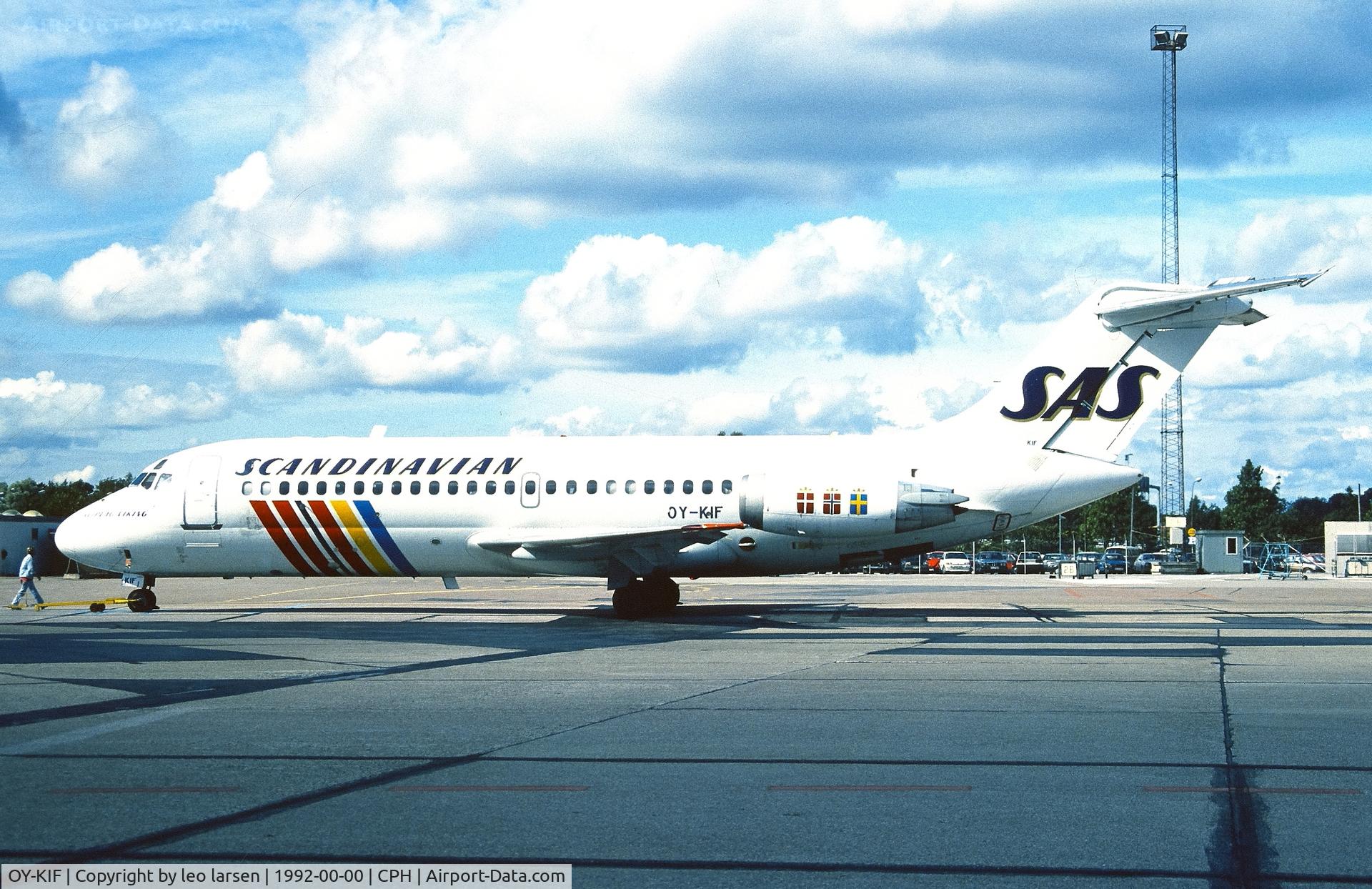 OY-KIF, 1968 Douglas DC-9-21 C/N 47303, Copenhagen 1992