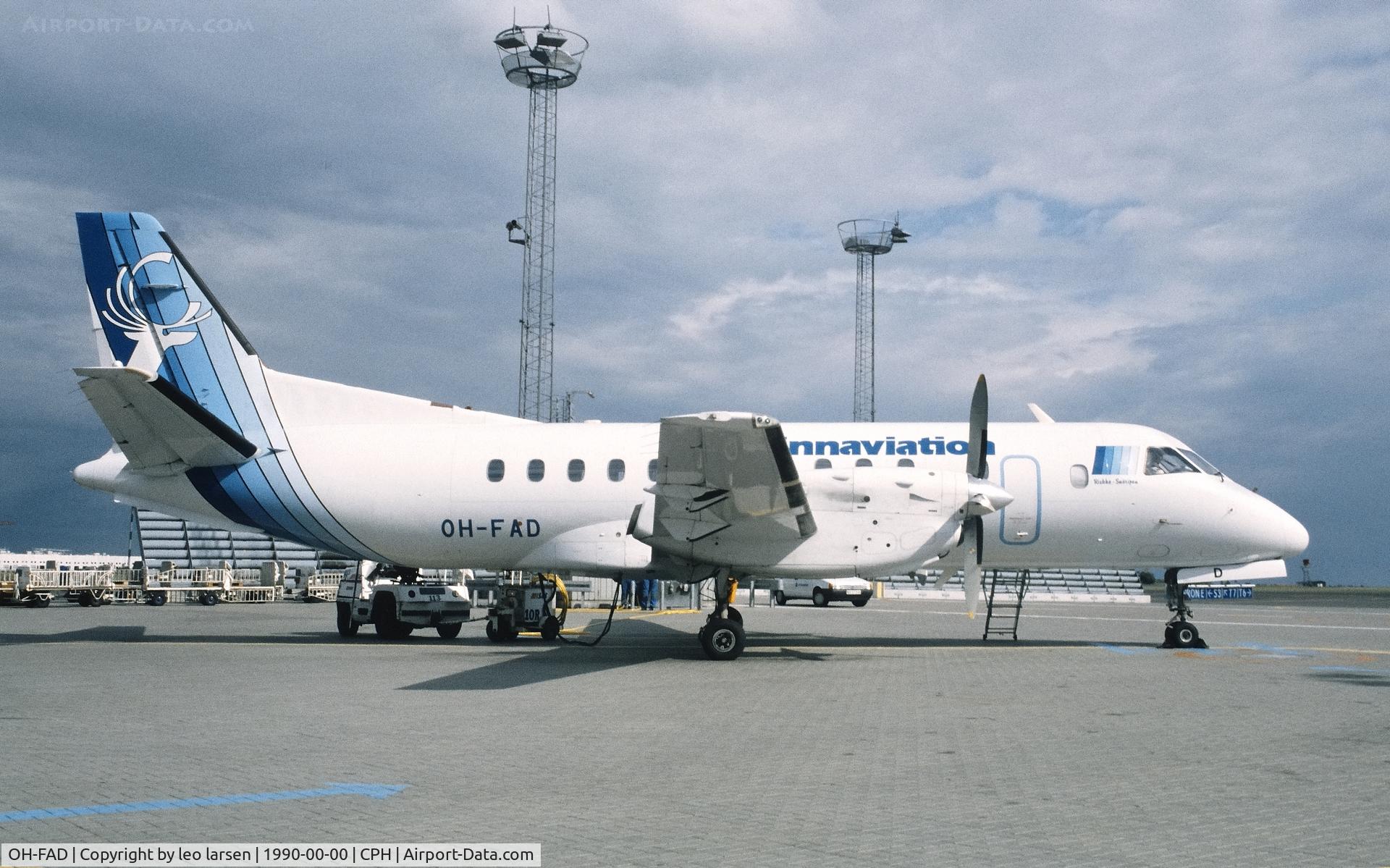 OH-FAD, 1988 Saab 340A C/N 340A-145, Copenhagen 1990