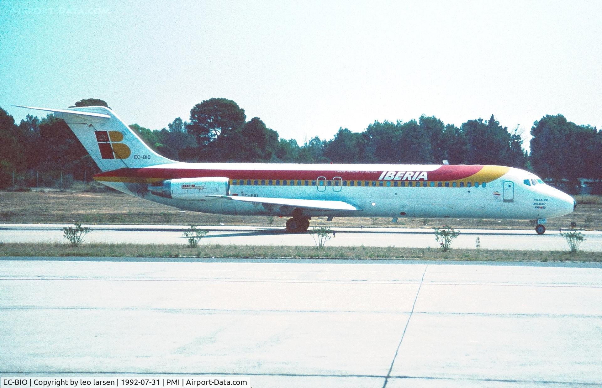 EC-BIO, 1967 Douglas DC-9-32 C/N 47090, Palma de Mallorca 31.7.1992
