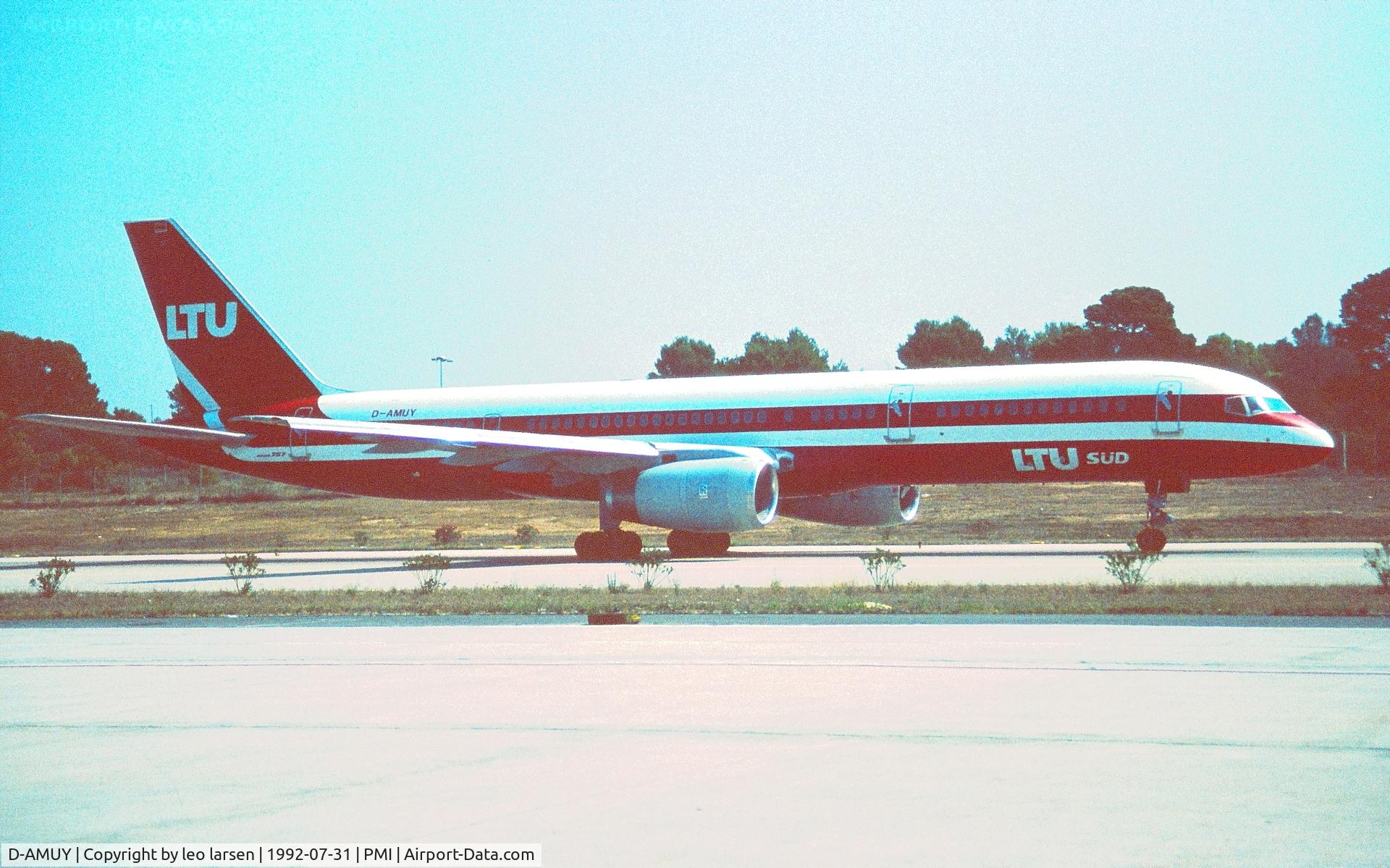 D-AMUY, 1988 Boeing 757-2G5 C/N 24176, Palma de Mallorca 31.7.1992