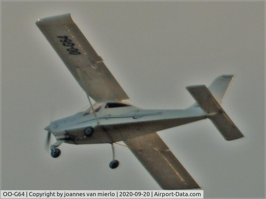 OO-G64, 2010 Tecnam P-92 Echo C/N 1350, Caught over Ghent, Belgium