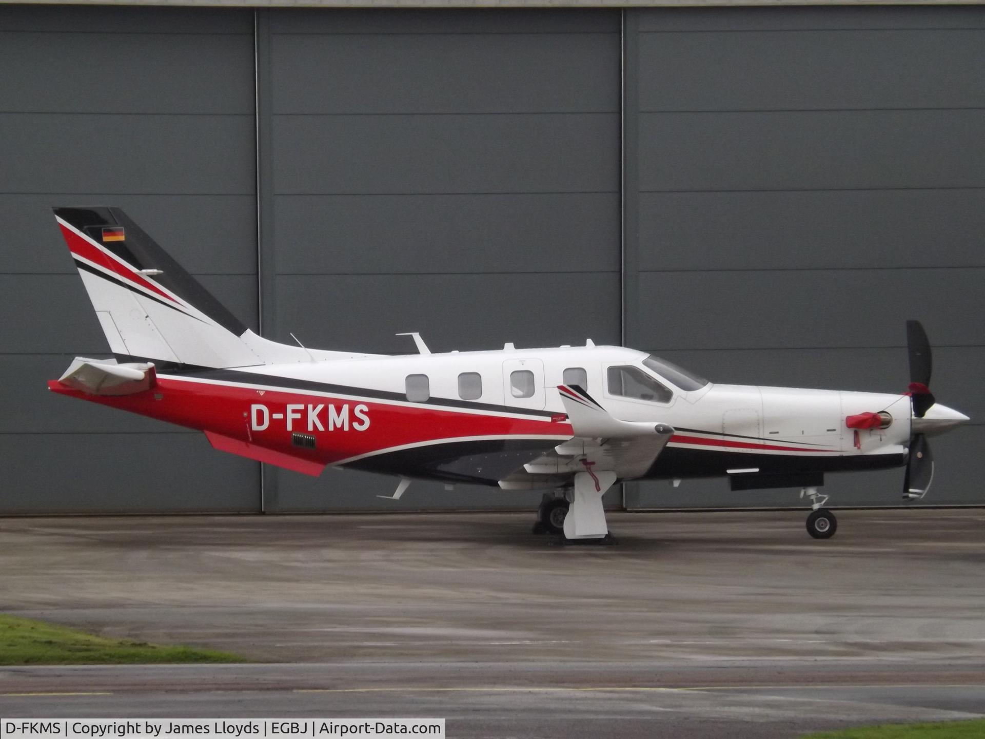 D-FKMS, Socata TBM-700N (TBM-930) C/N 1168, Parked up at Gloucestershire Airport.