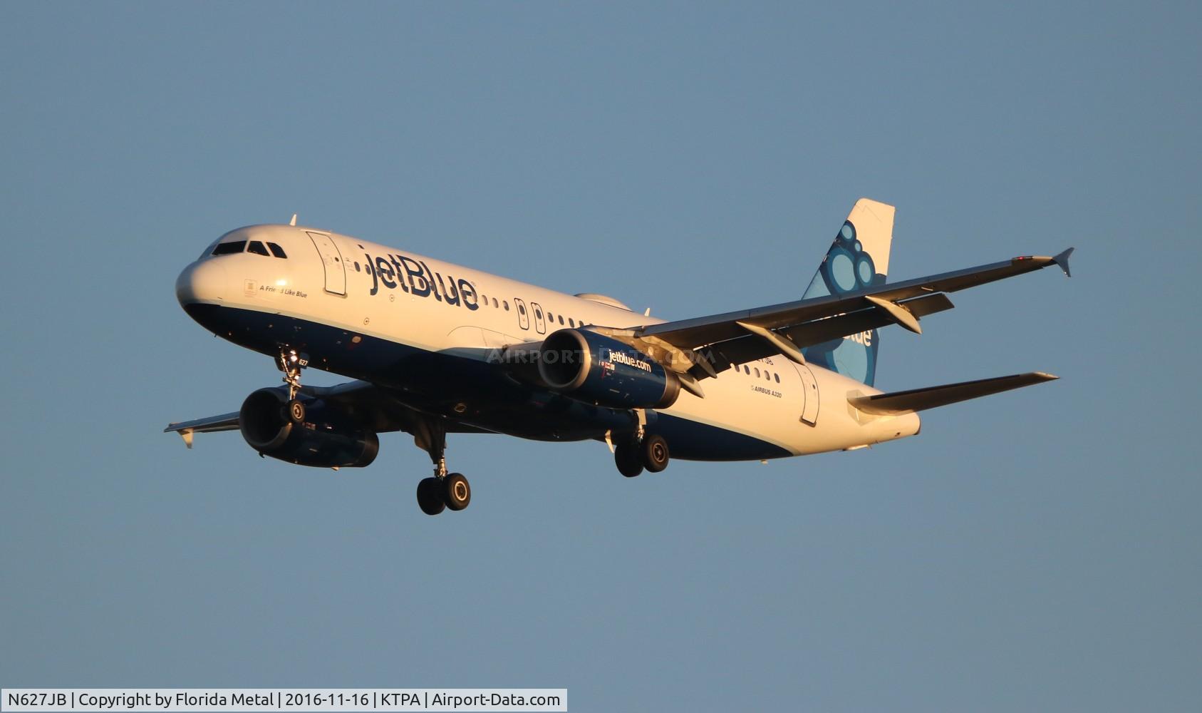 N627JB, 2005 Airbus A320-232 C/N 2577, TPA 2016