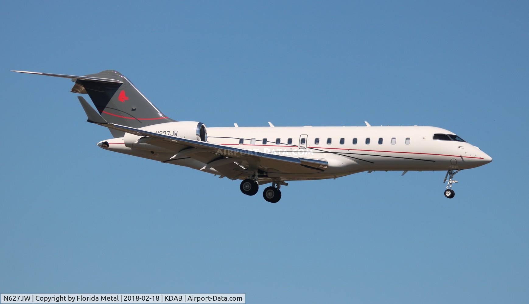 N627JW, 2013 Bombardier BD-700-1A11 Global 5000 C/N 9550, DAB 2018