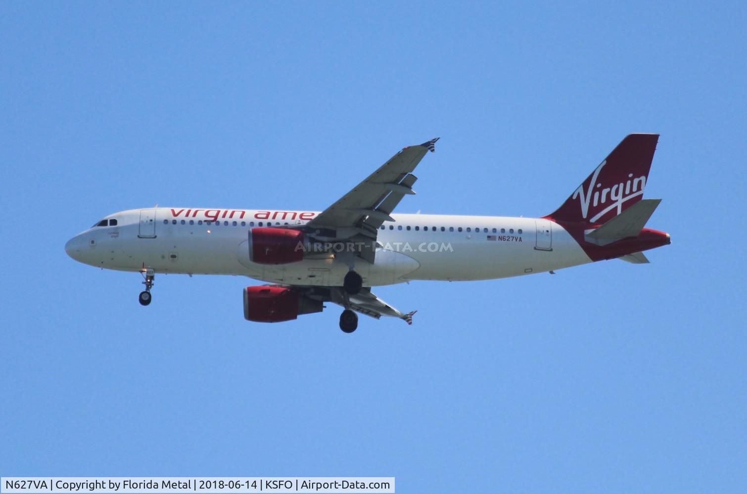 N627VA, 2006 Airbus A320-214 C/N 2851, SFO 2018
