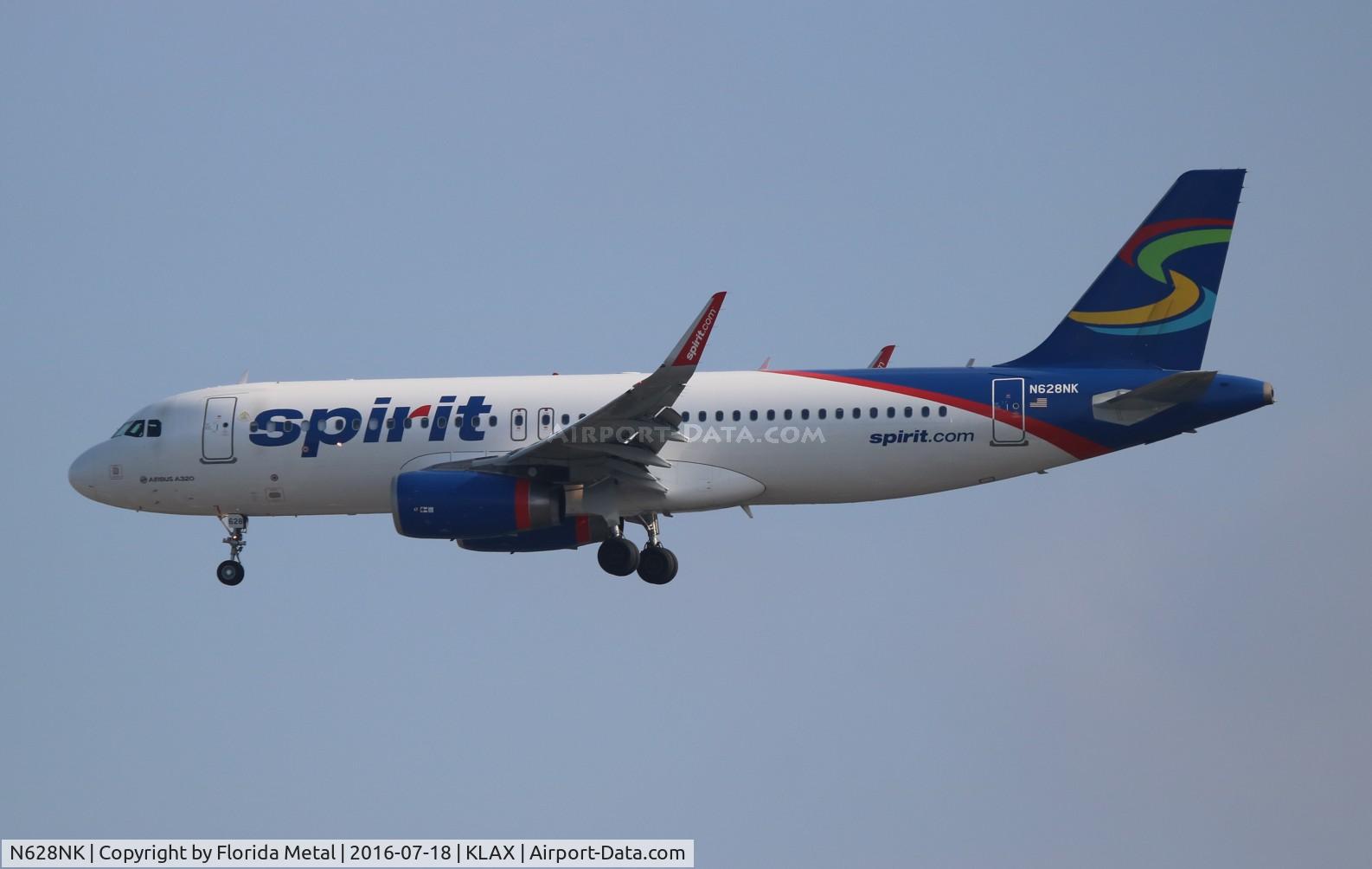N628NK, 2014 Airbus A320-232 C/N 6193, LAX 2016