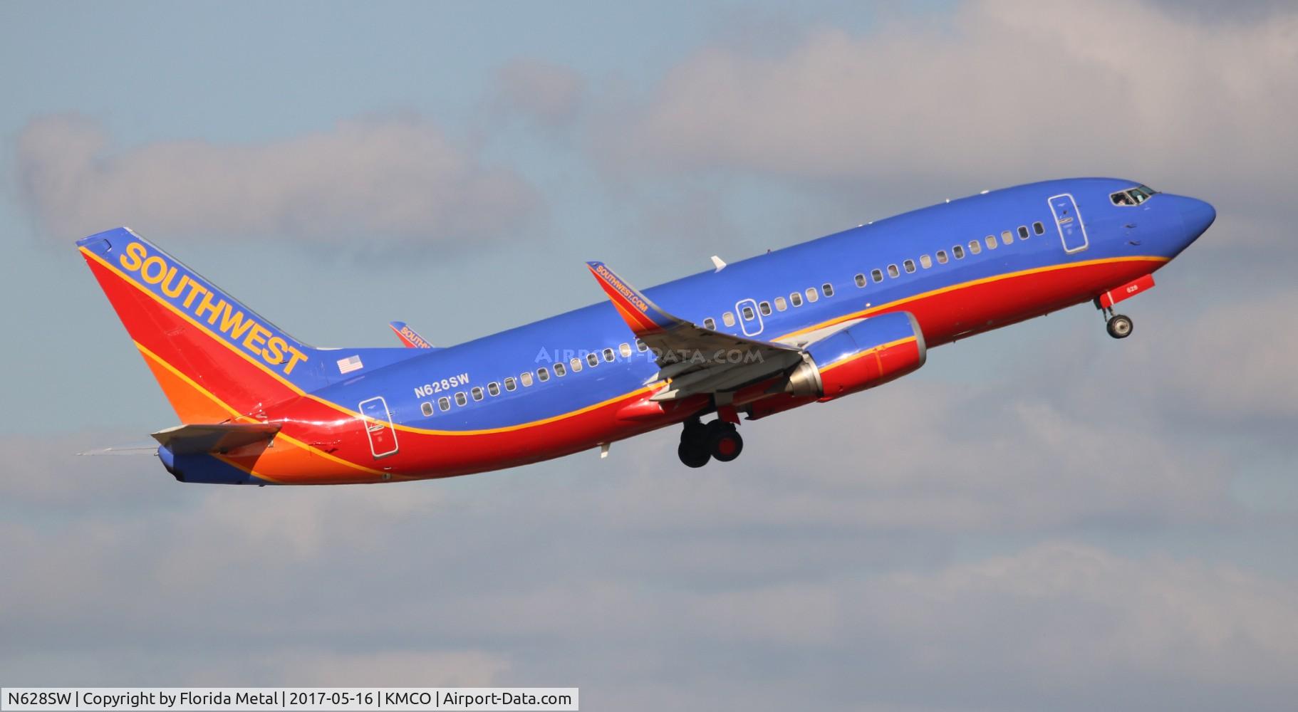 N628SW, 1996 Boeing 737-3H4 C/N 27703, MCO 2017
