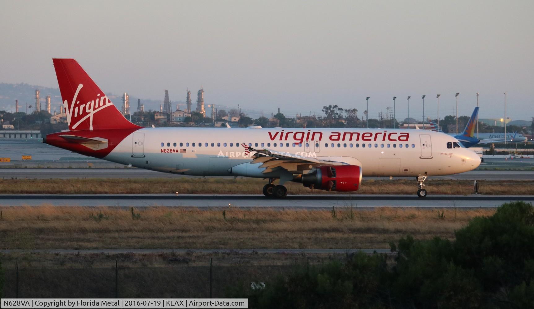 N628VA, 2007 Airbus A320-214 C/N 2993, LAX 2016