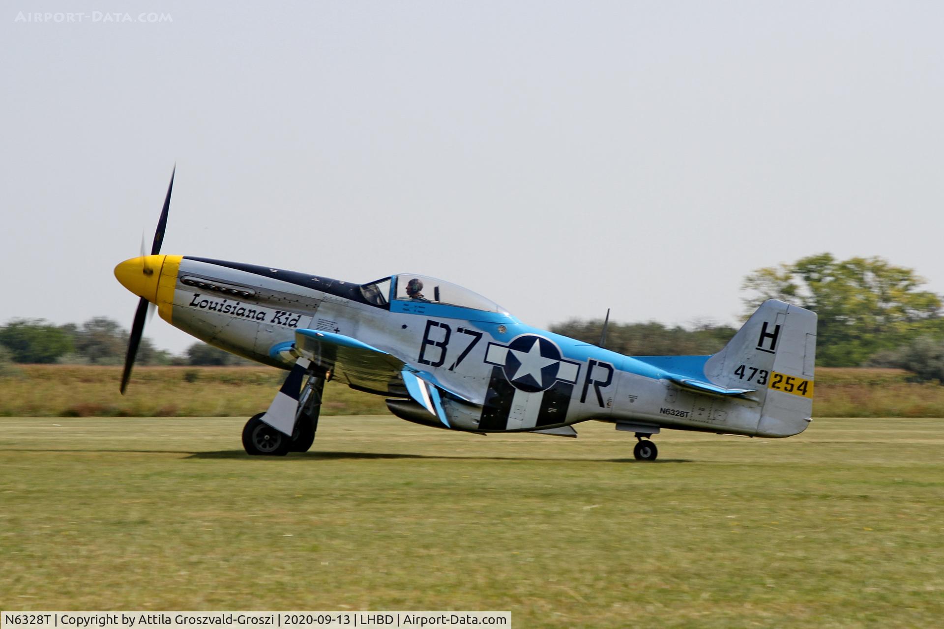 N6328T, 1944 North American P-51D Mustang C/N 122-39713 (44-73254), LHBD - Börgönd Airport, Hungary. 2020 Airshow