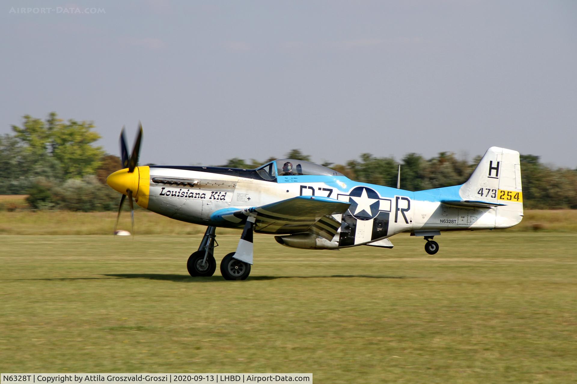 N6328T, 1944 North American P-51D Mustang C/N 122-39713 (44-73254), LHBD - Börgönd Airport, Hungary. 2020 Airshow