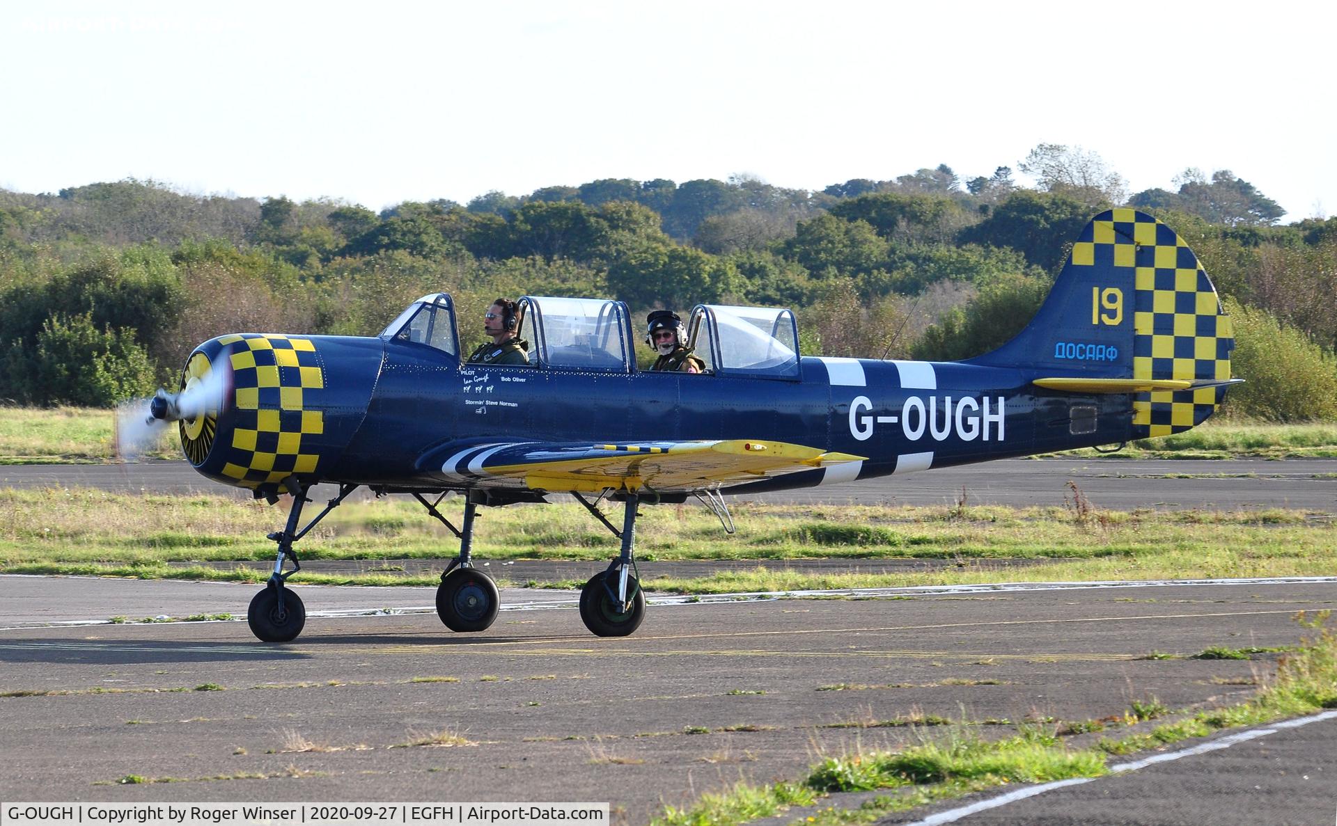 G-OUGH, 1987 Bacau Yak-52 C/N 877404, Resident Yak-52 aircraft marked 19/DOSAAF.