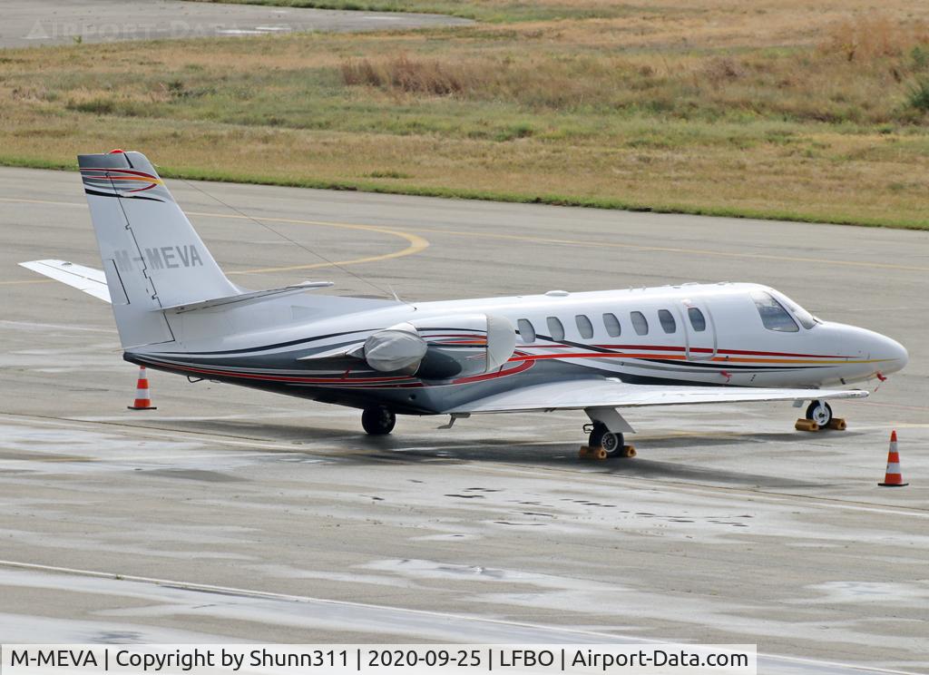 M-MEVA, 1996 Cessna 560 Citation Ultra C/N 560-0346, Parked at the General Aviation area...