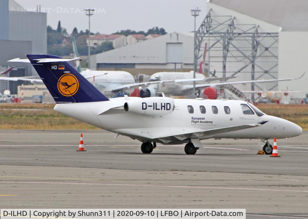 D-ILHD, 2009 Cessna 525 CitationJet CJ1+ C/N 525-0694, Parked at the General Aviation area...