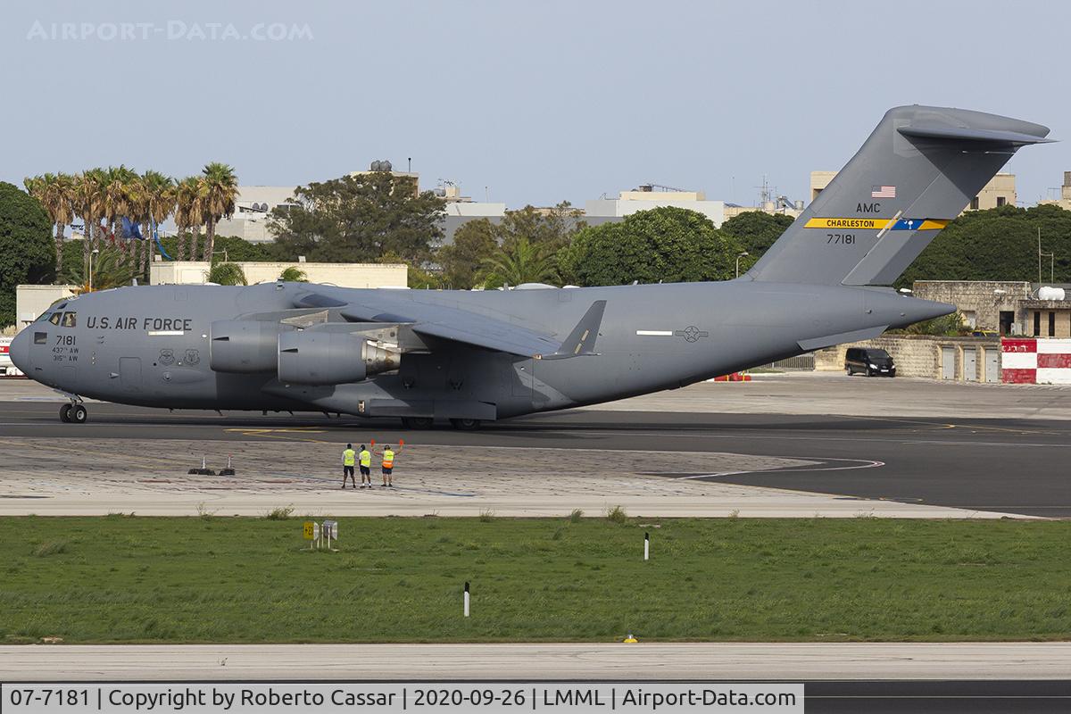 07-7181, 2008 Boeing C-17A Globemaster III C/N F-198 (50199), Park 9