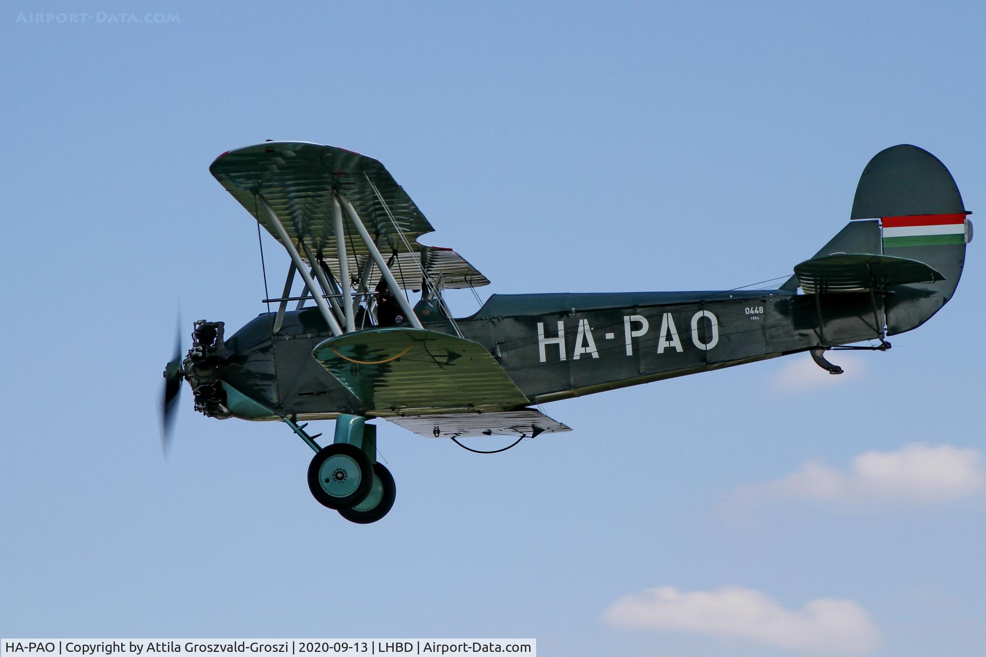 HA-PAO, 1954 PZL-Okecie CSS-13 (Polikarpov Po-2) C/N 0448, LHBD - Börgönd Airport, Hungary. 2020 Airshow