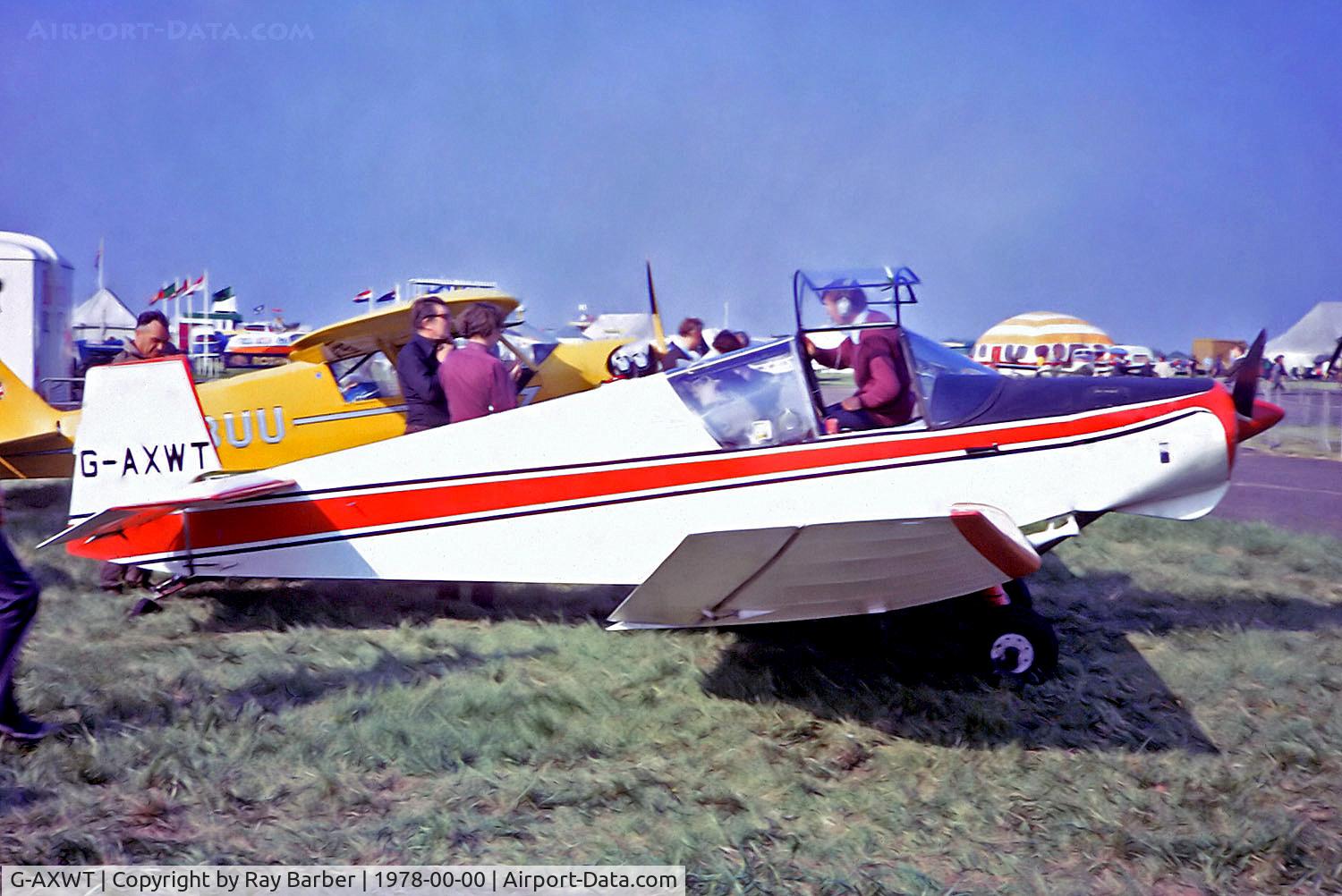 G-AXWT, 1971 Jodel D-11 C/N PFA 911, G-AXWT   Jodel D.11 Club [PFA 911] (Place & Date unknown) @ 1978