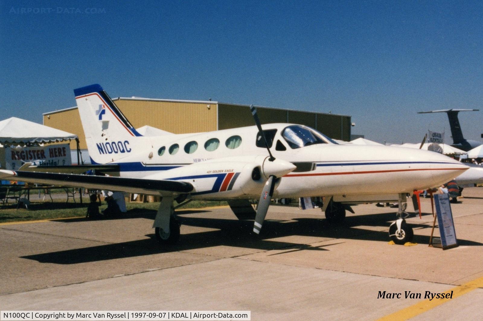 N100QC, Cessna 421C Golden Eagle C/N 421C-0689, Fina Airshow 1997.