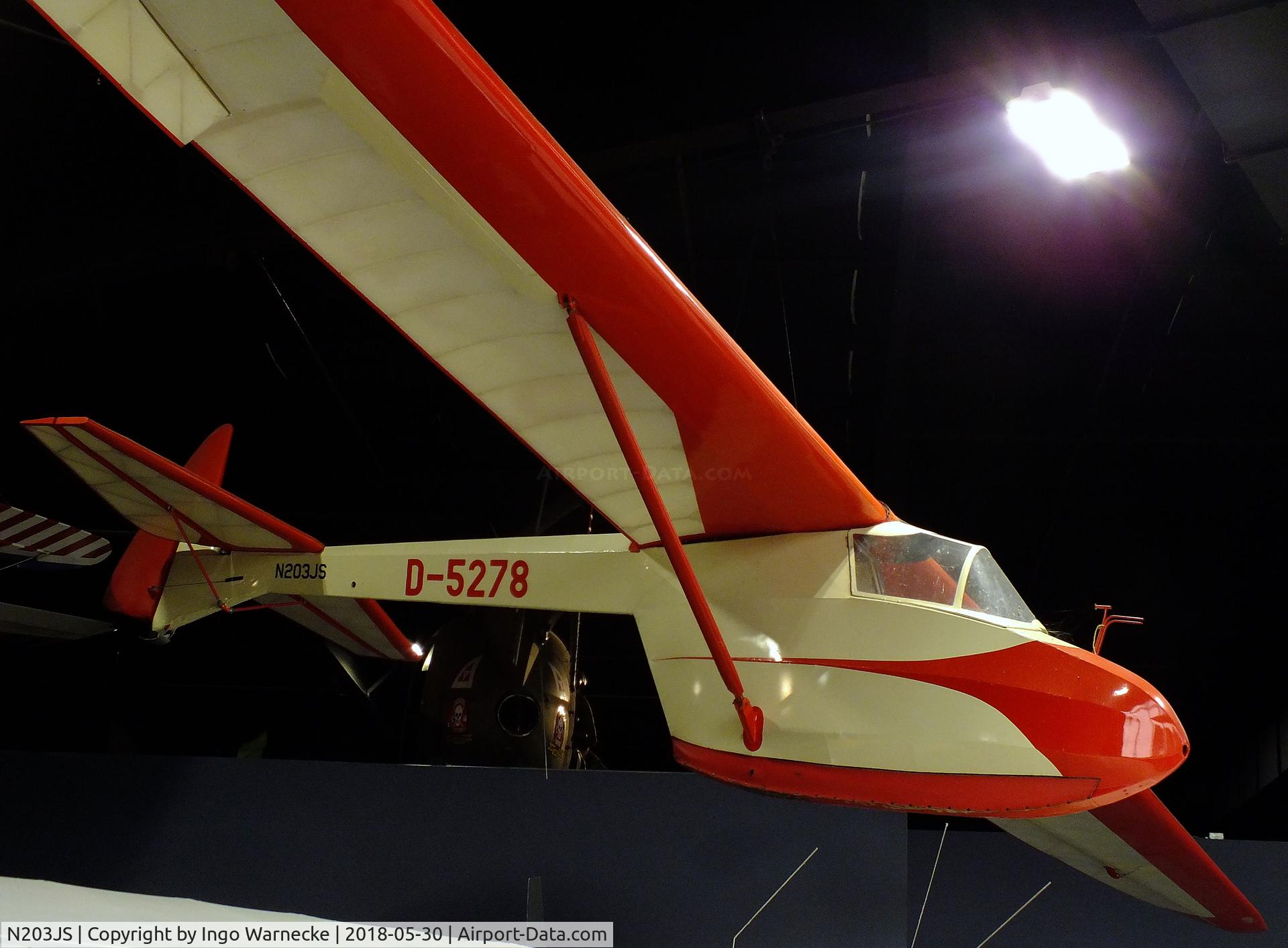 N203JS, 1951 Cumulus 2F C/N 02, Reinhard/Kneschke (Hüffer) Cumulus IIf at the Southern Museum of Flight, Birmingham AL