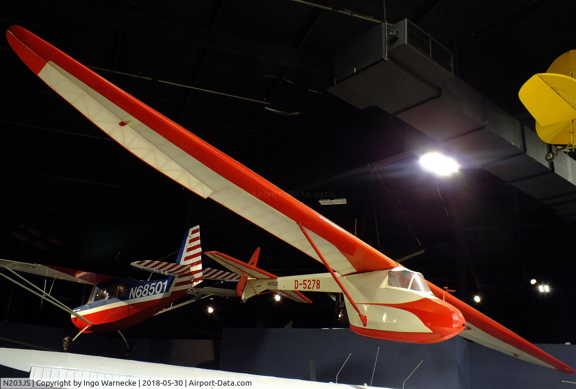 N203JS, 1951 Cumulus 2F C/N 02, Reinhard/Kneschke (Hüffer) Cumulus IIf at the Southern Museum of Flight, Birmingham AL
